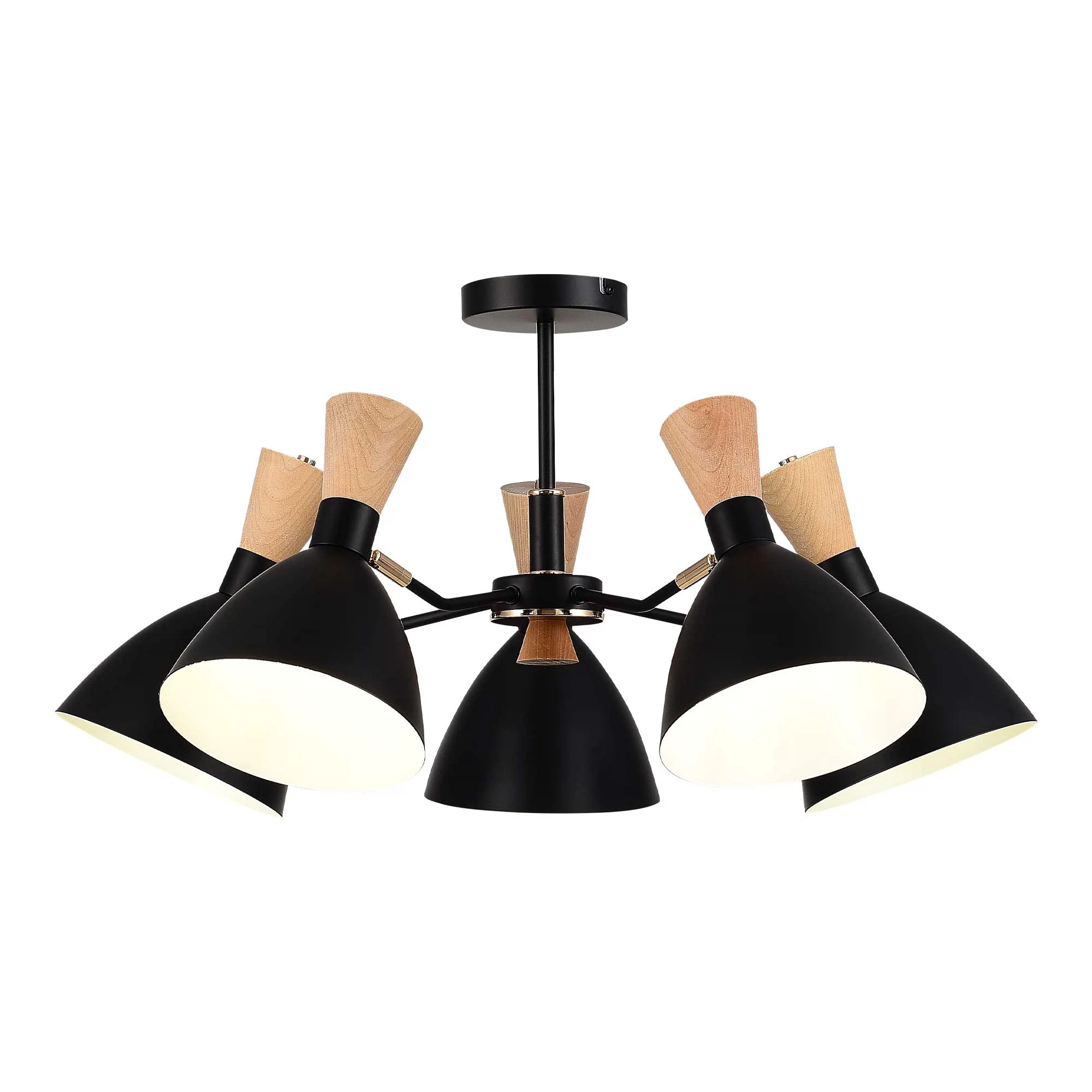 Изображение товара Современный потолочный светильник EVOLUCE VISTA 5х40W Е14 с поворотом плафонов