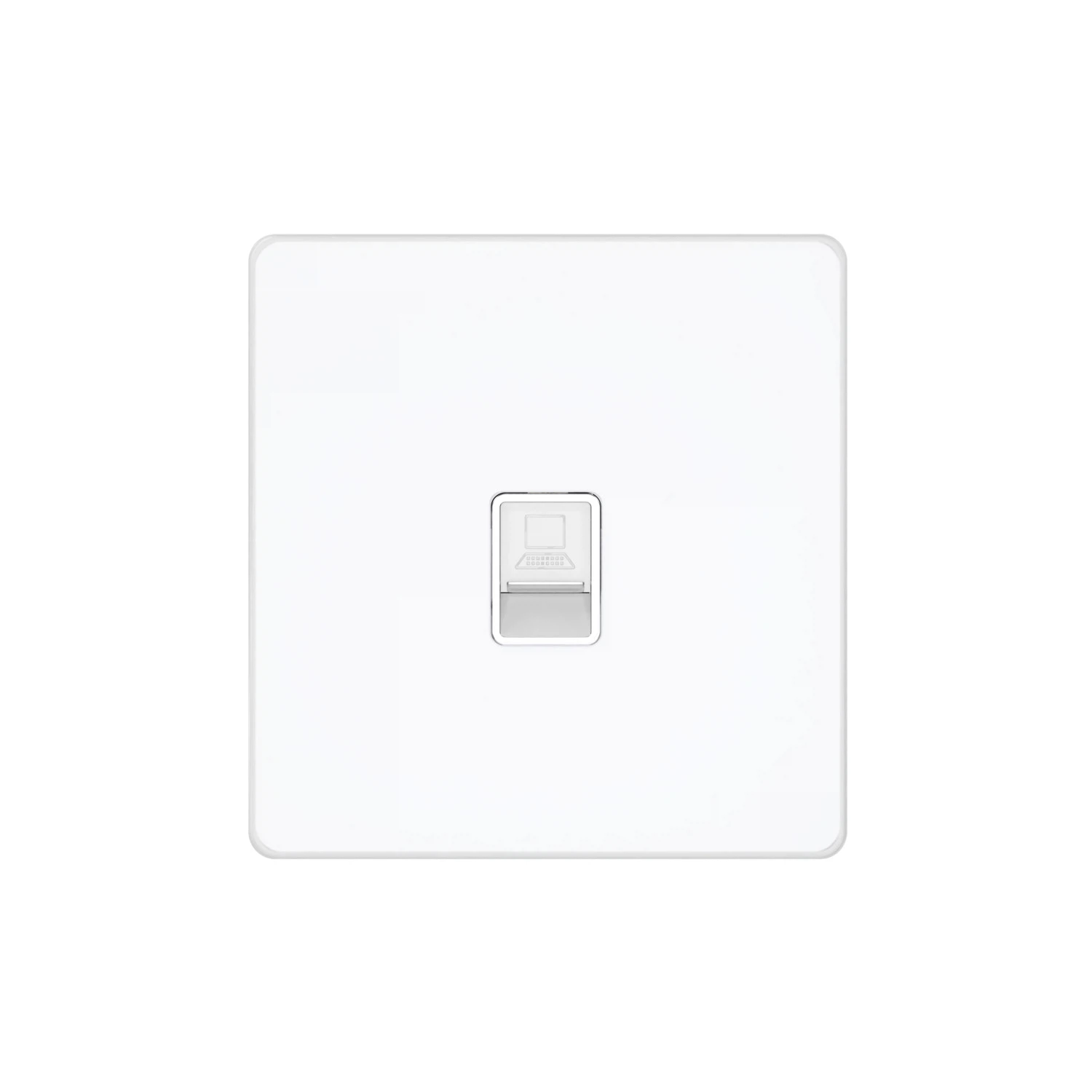 Изображение товара Розетка информационная RJ-45 Systeme Electric Systeme Infinity Арктический лед кат.5e Изображение товара Розетка информационная RJ-45 Systeme Electric Systeme Infinity Арктический лед кат.5e