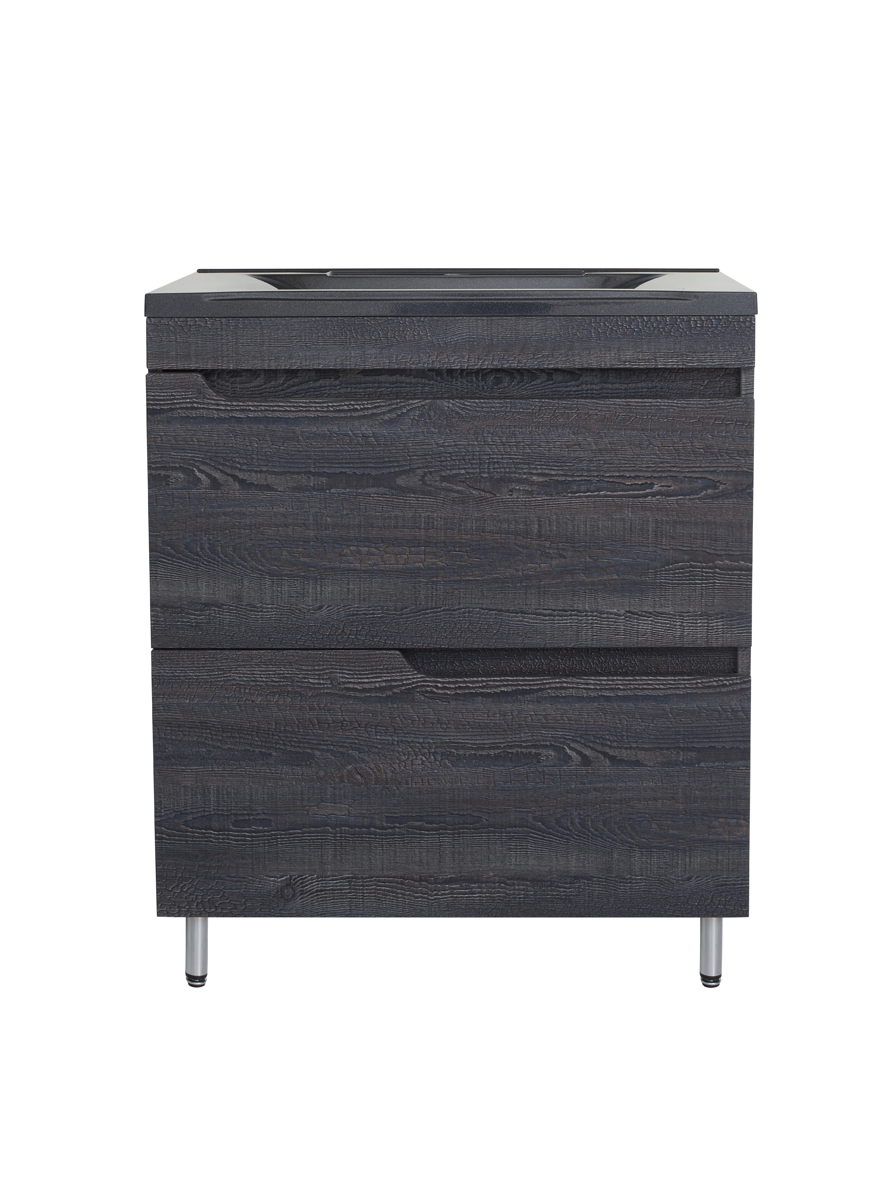 Изображение товара Тумба напольная "Мия 65" Элит, обожжен.дерево блэк, Корвет 65 ч/м., SP-00000947, Stella Polar