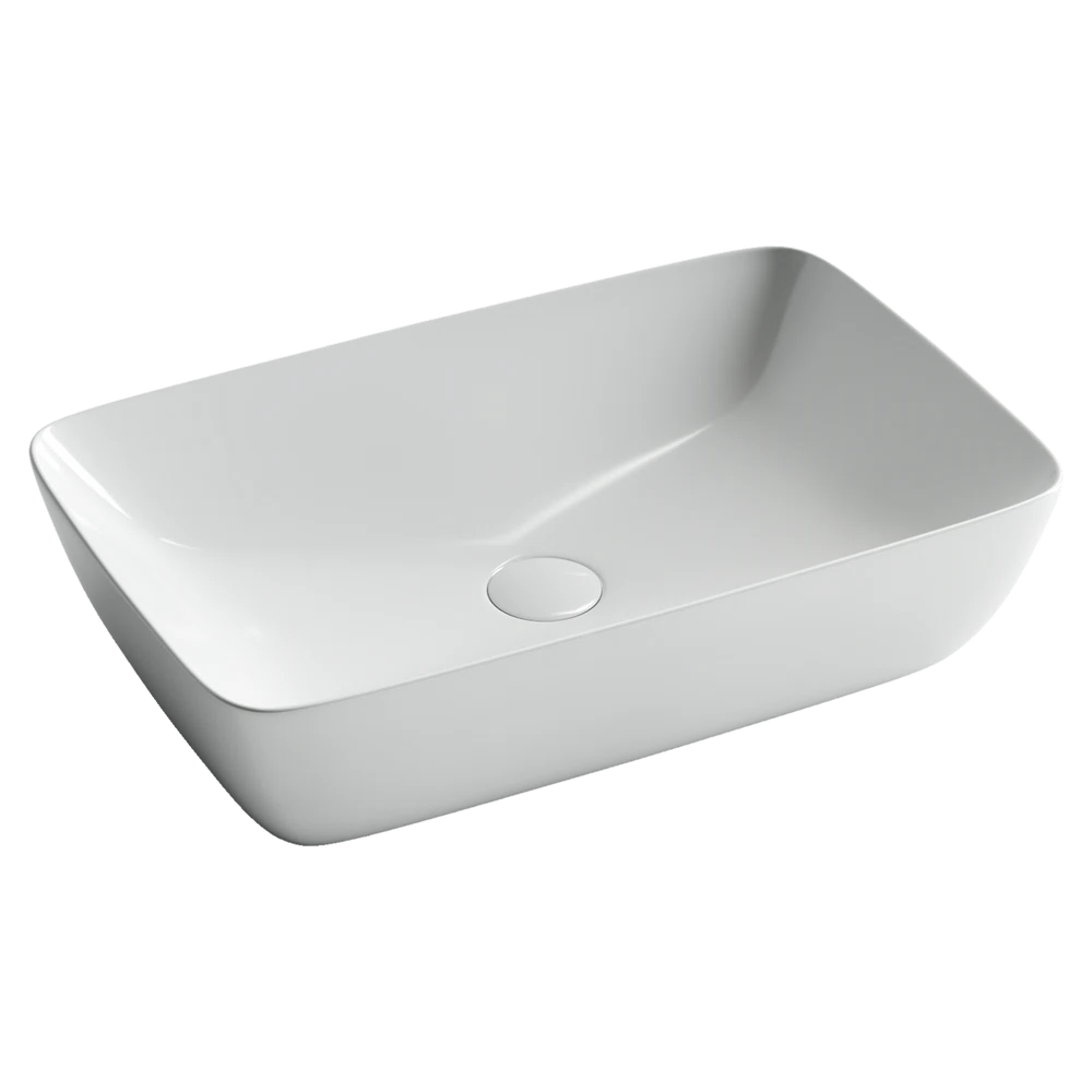 Изображение товара Умывальник чаша FORM накладная прямоугольная 590x400x145 мм для ванной комнаты