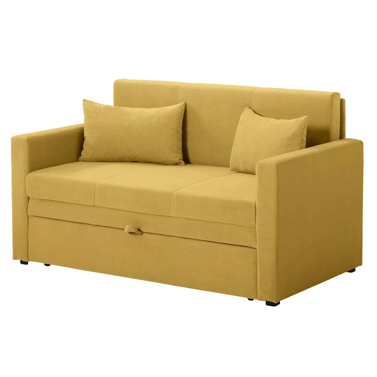 Изображение товара Диван-кровать NRAVA Little 1400x785x800 вельвет горчичный with ящик