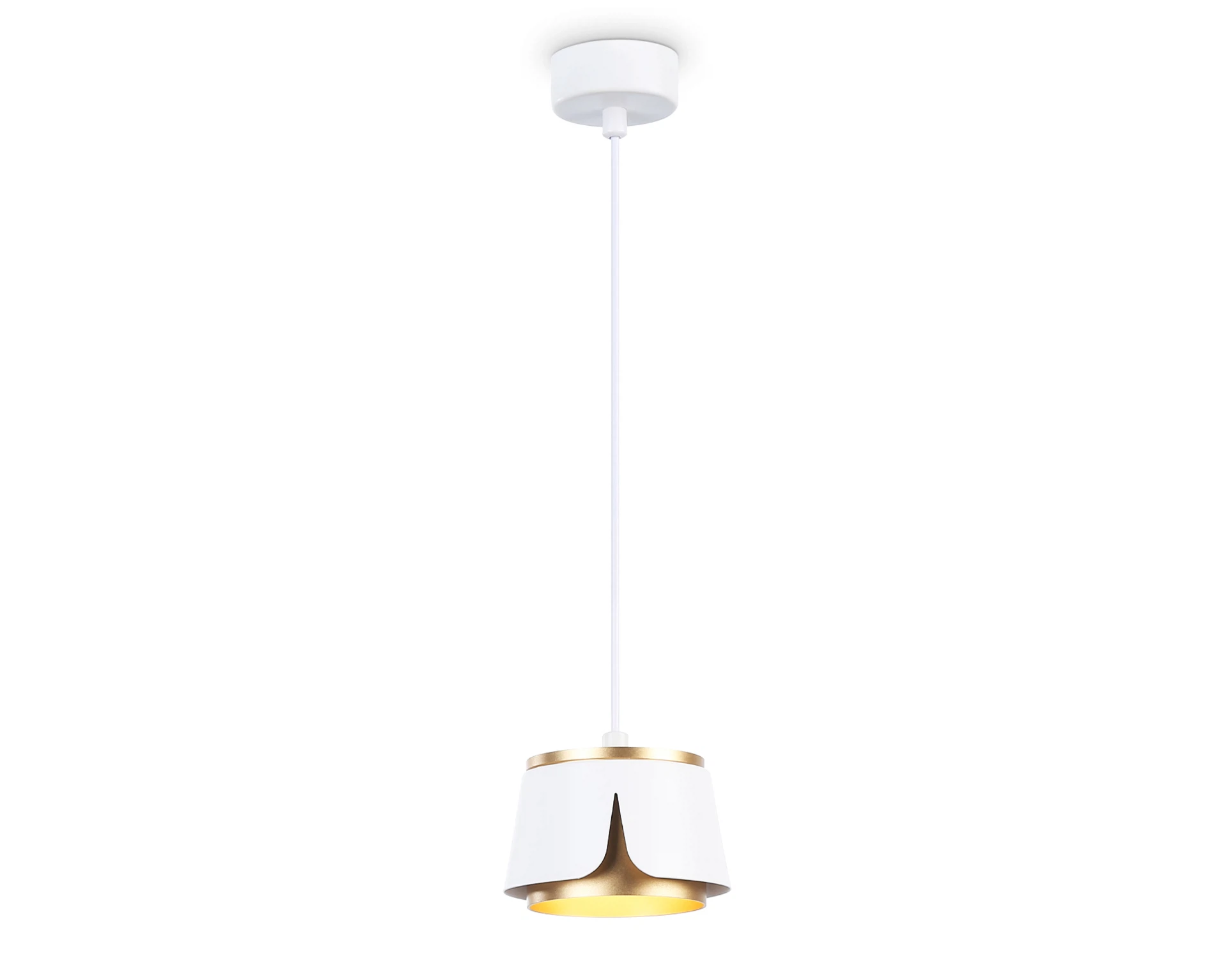 Изображение товара Подвесной светильник со сменной лампой TN71245 AMBRELLA LIGHT белый/золото GX53 D100*1090