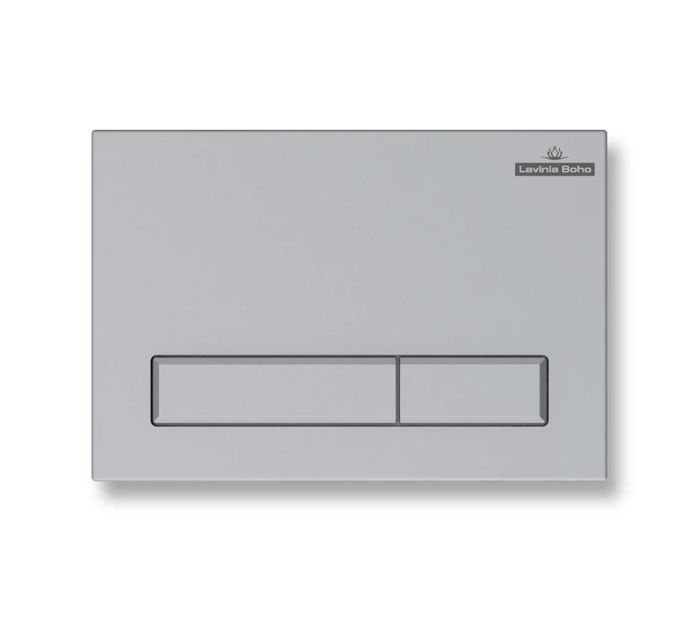 Изображение товара Пластиковая клавиша смыва Lavinia Boho RelFix матовый хром с антибактериальным покрытием