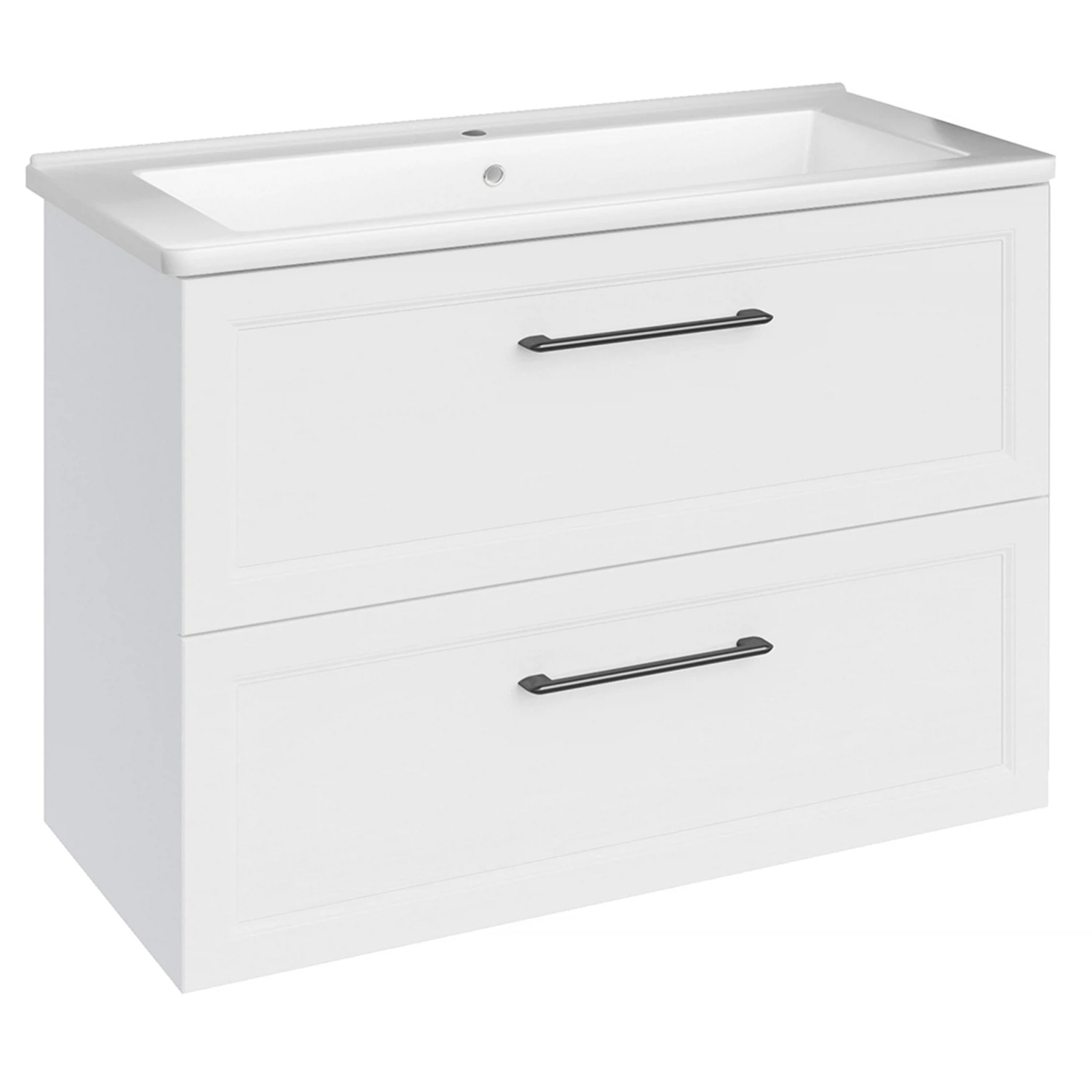 Изображение товара Подстолье подвесное Белмонти 85 "Софт белый" с раковиной Оскар 85 (11852)