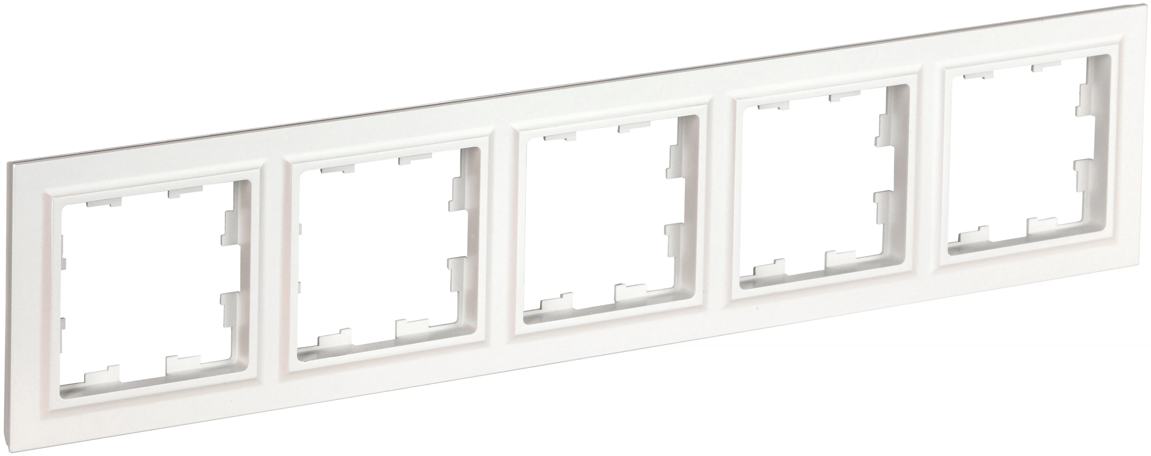 Изображение товара Рамка IEK BRITE BASE Белый 5-м РУ-5-БрБ - стильное решение для электрических установок
