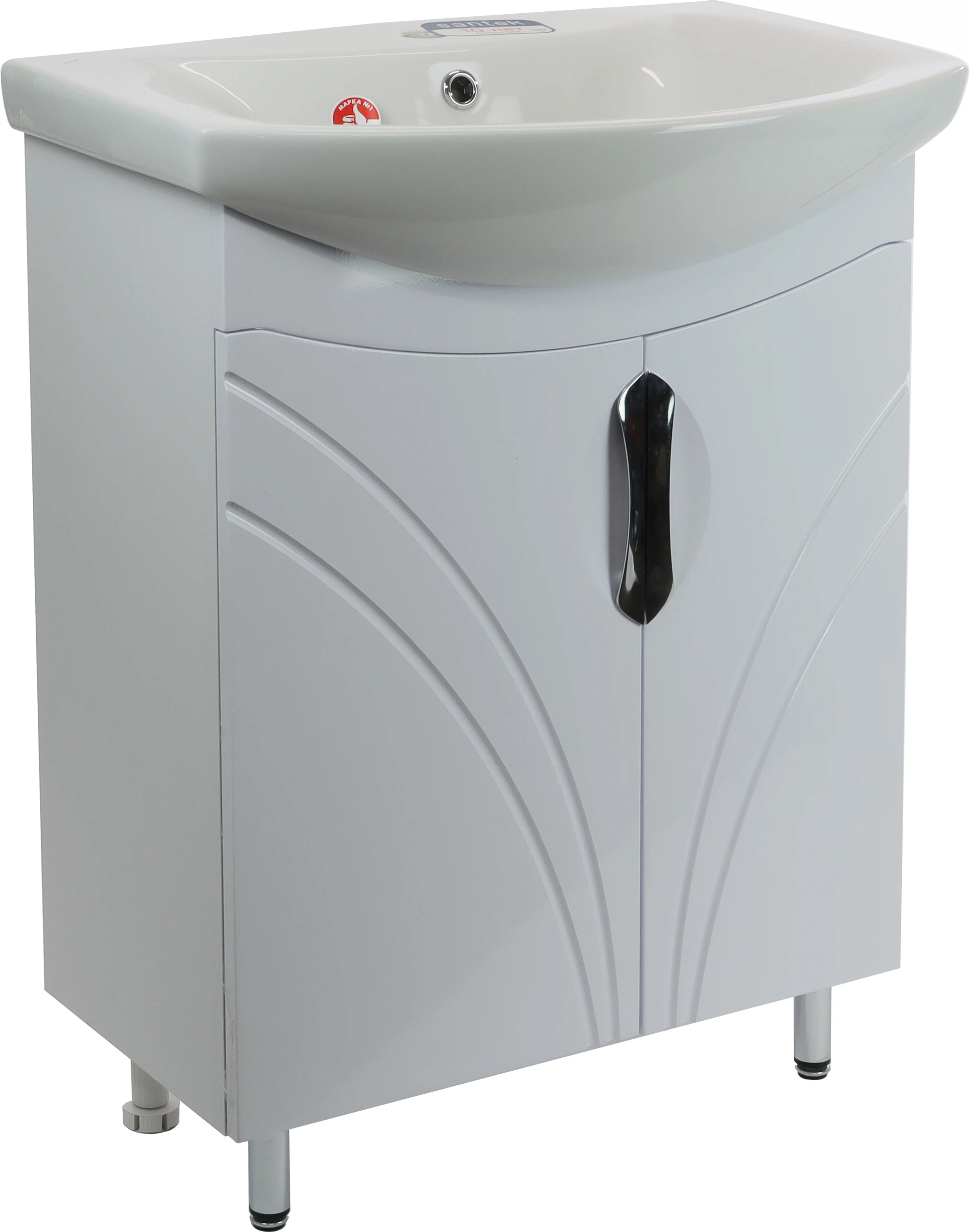 Изображение товара Тумба Тропикана 65 напольная, белая, под умывальник Балтика 65 DORATIZ 9912.811
