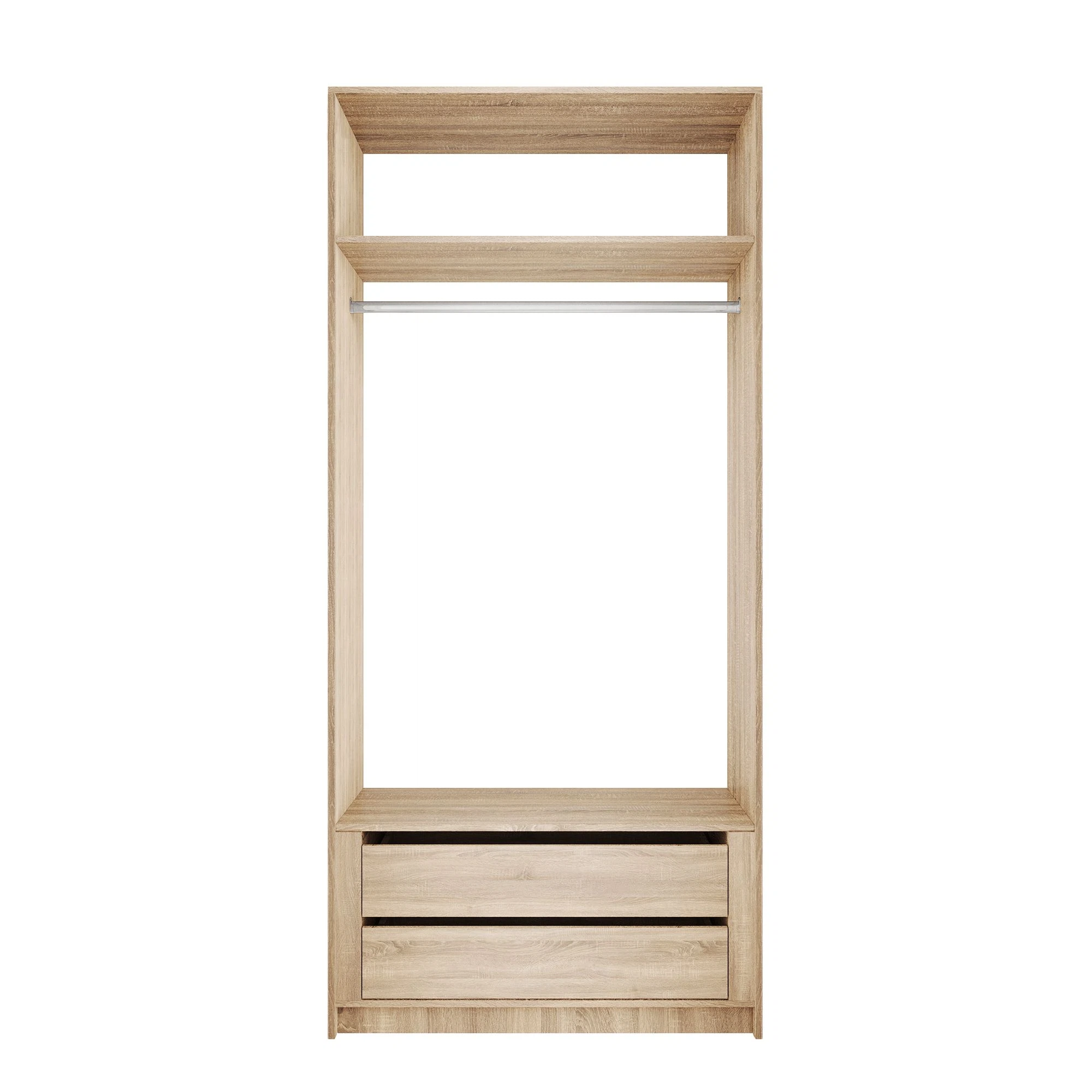 Изображение товара Модуль прямой с полками 101x51x220 см, Бежевый, Гардеробная Локер