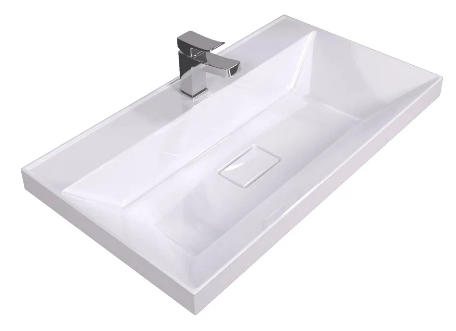 Изображение товара Раковина для ванной Uperwood Classic New 80x45 см искусственный мрамор белая