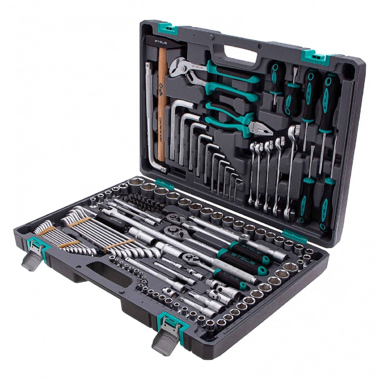 Изображение товара Набор инструментов Stels 14115 216 предметов для авто и домашнего использования