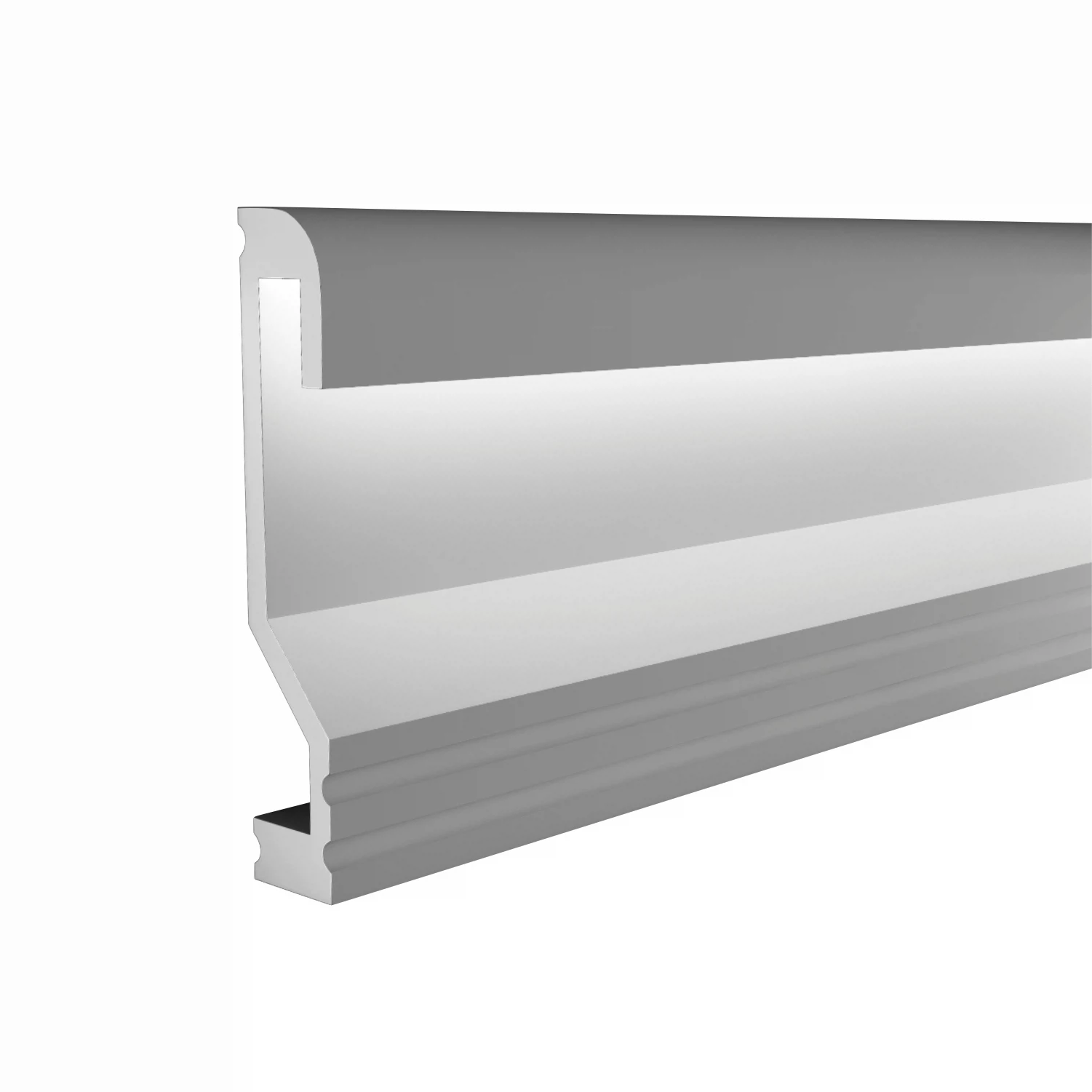 Изображение товара Плинтус напольный ударопрочный дюрополимер 2000х21х100мм c LED подсветкой