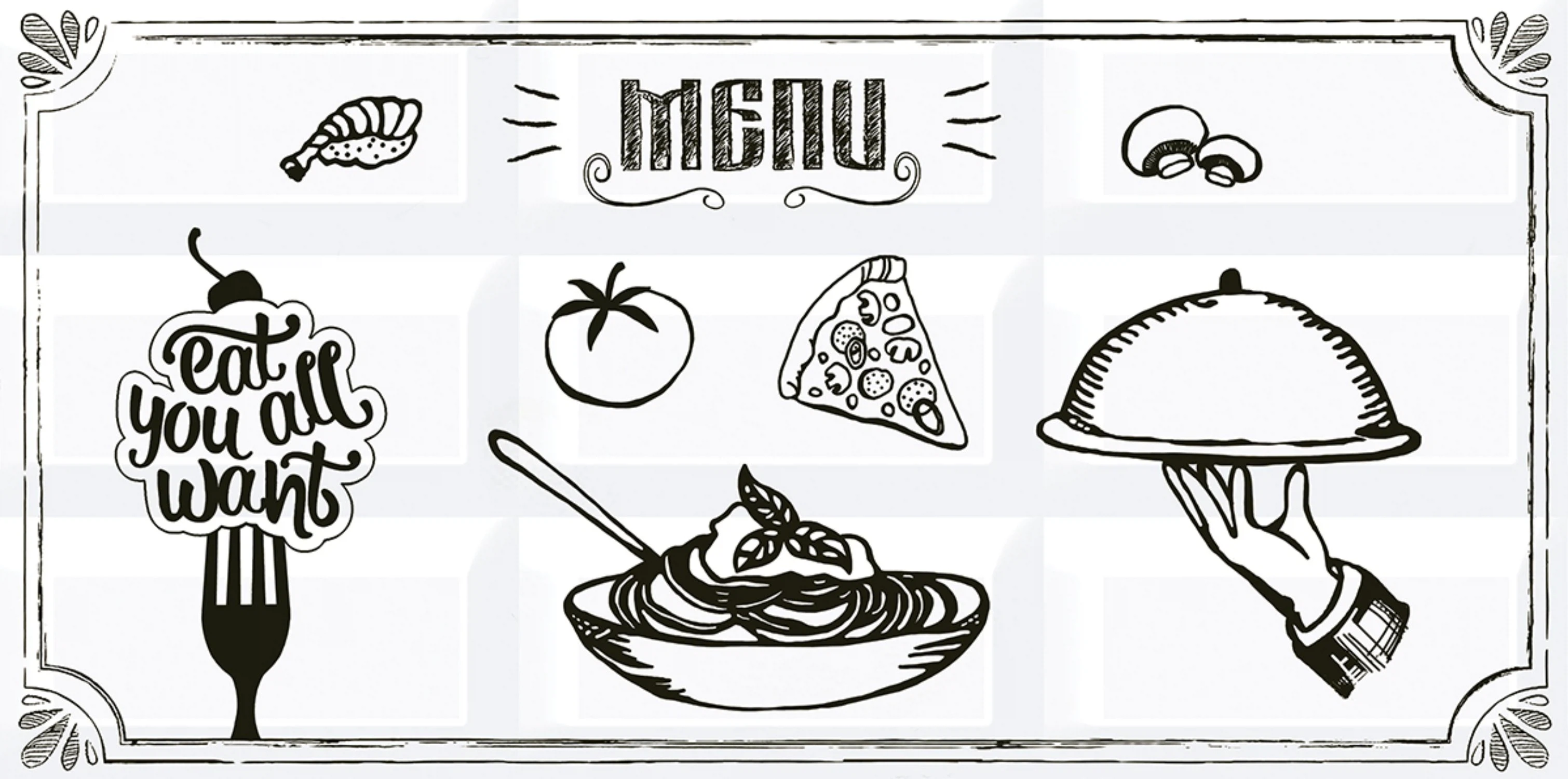 Изображение товара Декор для кухни Azori ВОГ Breakfast4 20,1х40,5 см керамический стильный