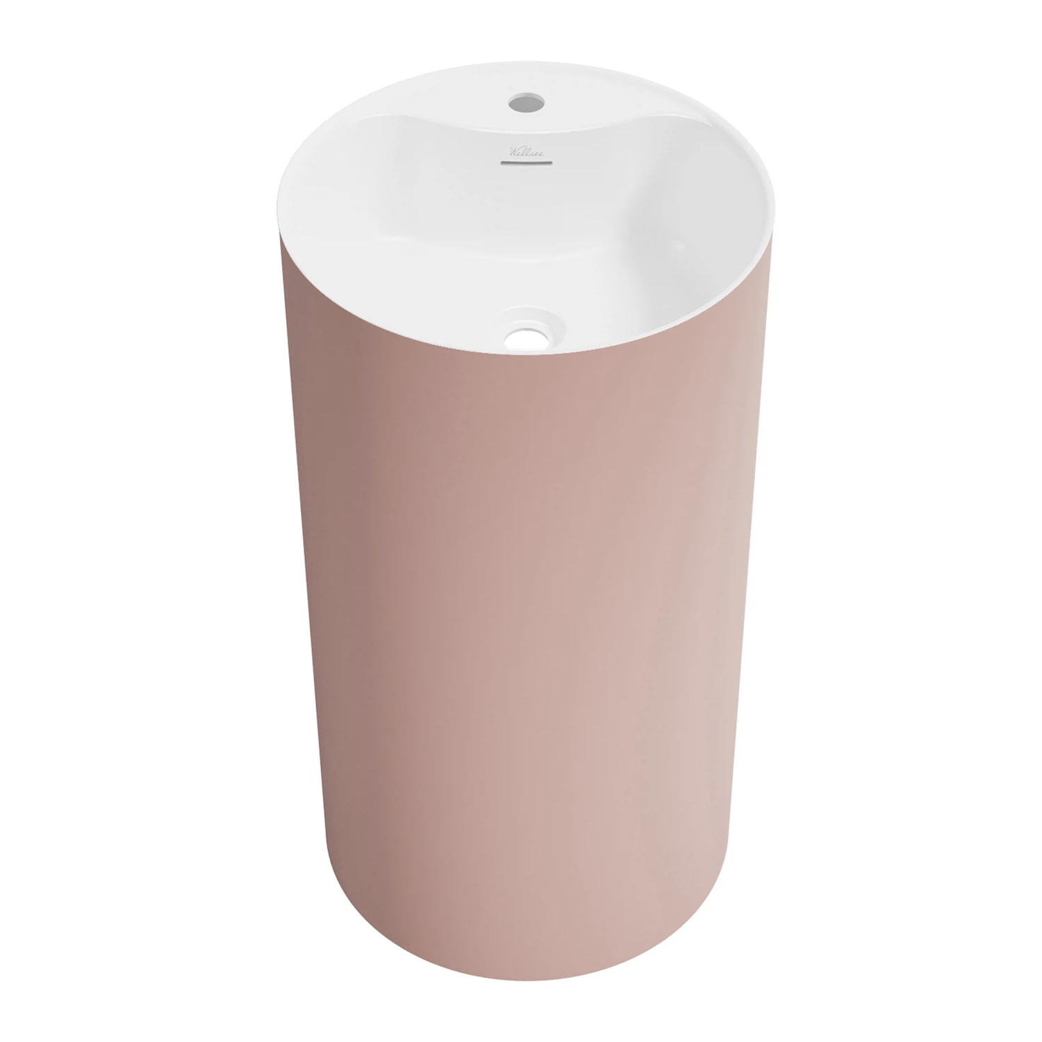 Изображение товара Напольная раковина для ванной Wellsee Chalice Perfection 45x45 см светло-розовая