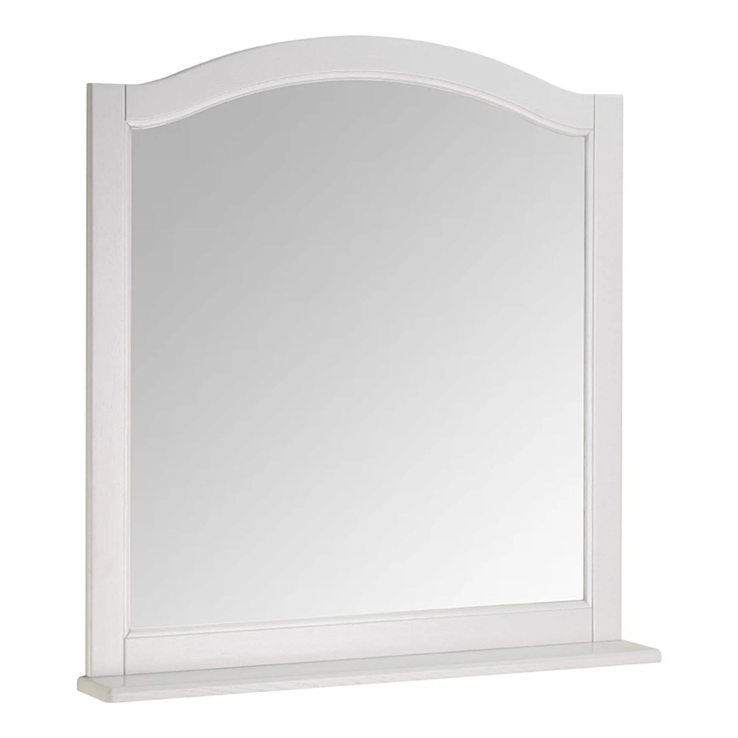 Изображение товара Зеркало подвесное с полкой ASB-Woodline Модерн Белый 105 см для ванной