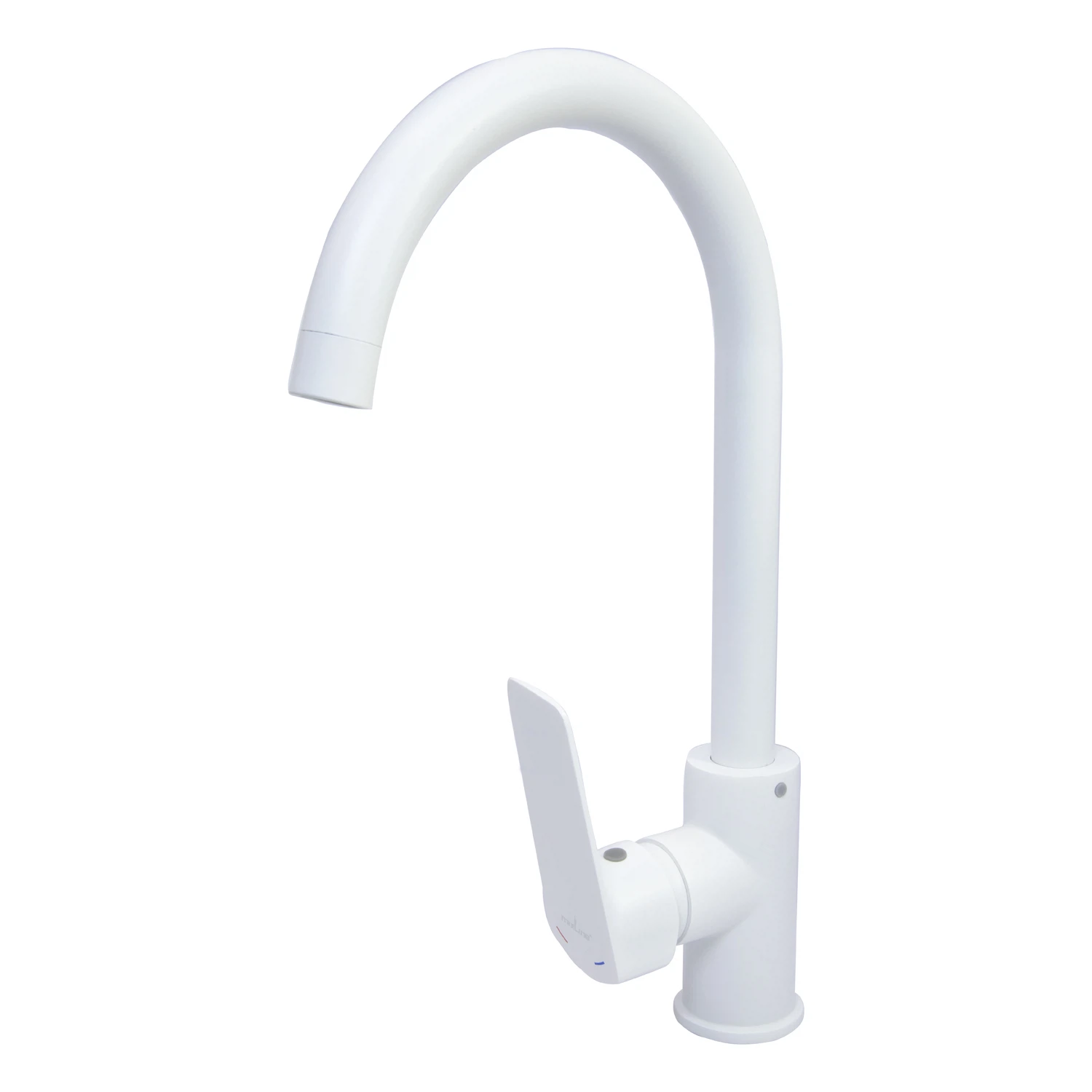 Изображение товара Смеситель для кухни MIXLINE ML15-031W высокий боковой излив белый