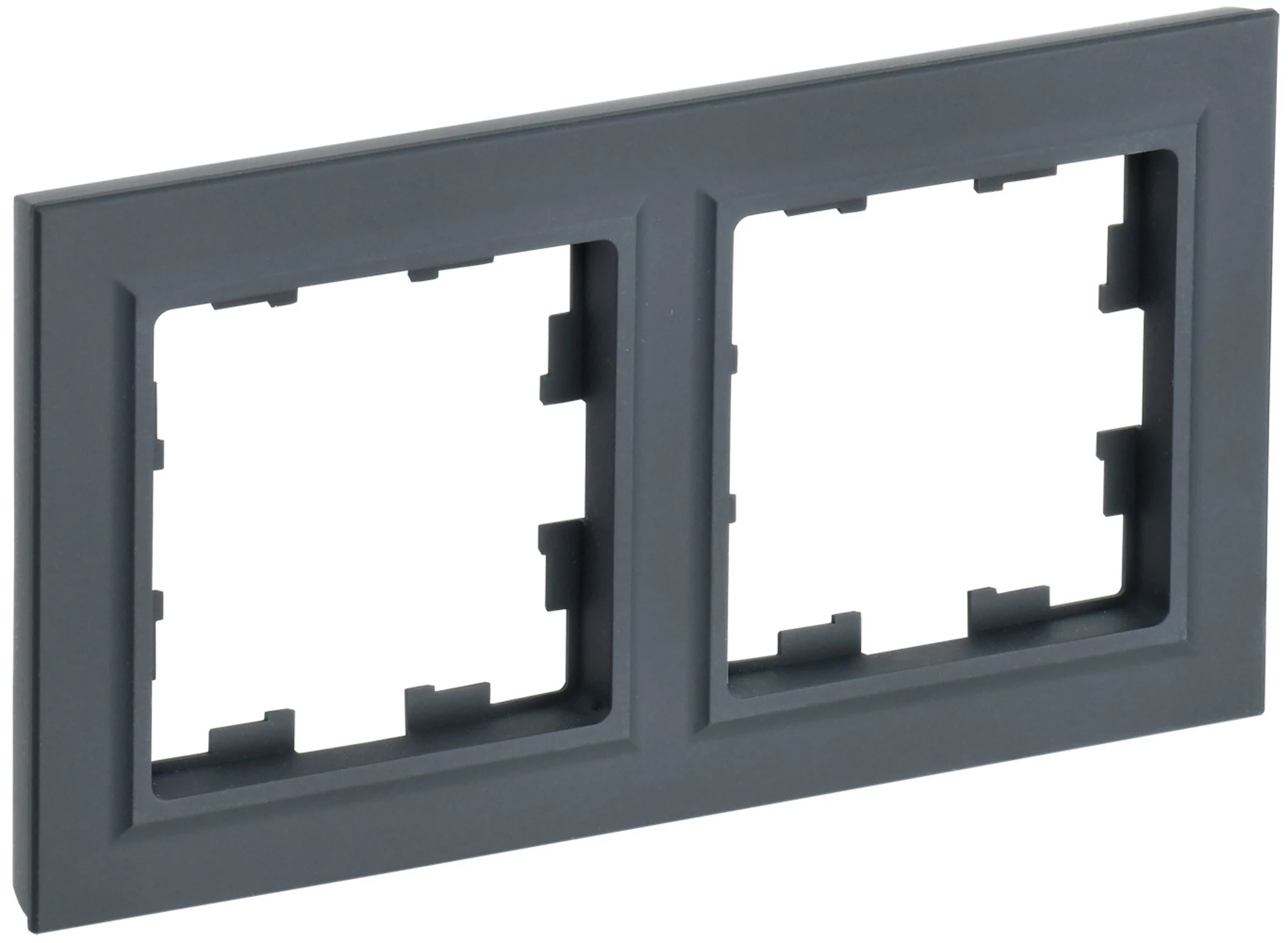 Изображение товара Рамка IEK BRITE BASE Графит 2-м РУ-2-БрГ.
