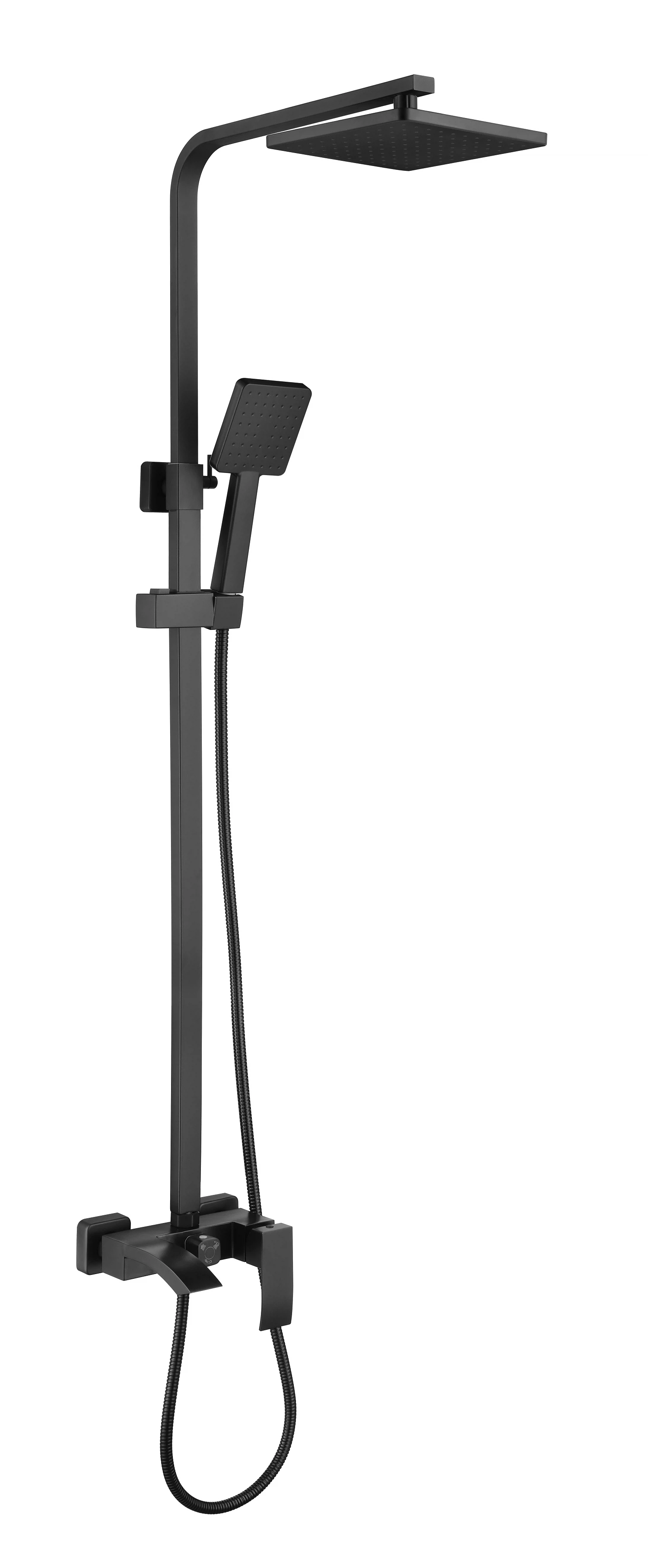 Изображение товара Душевая система со смесителем ST100B, черный, ESKO