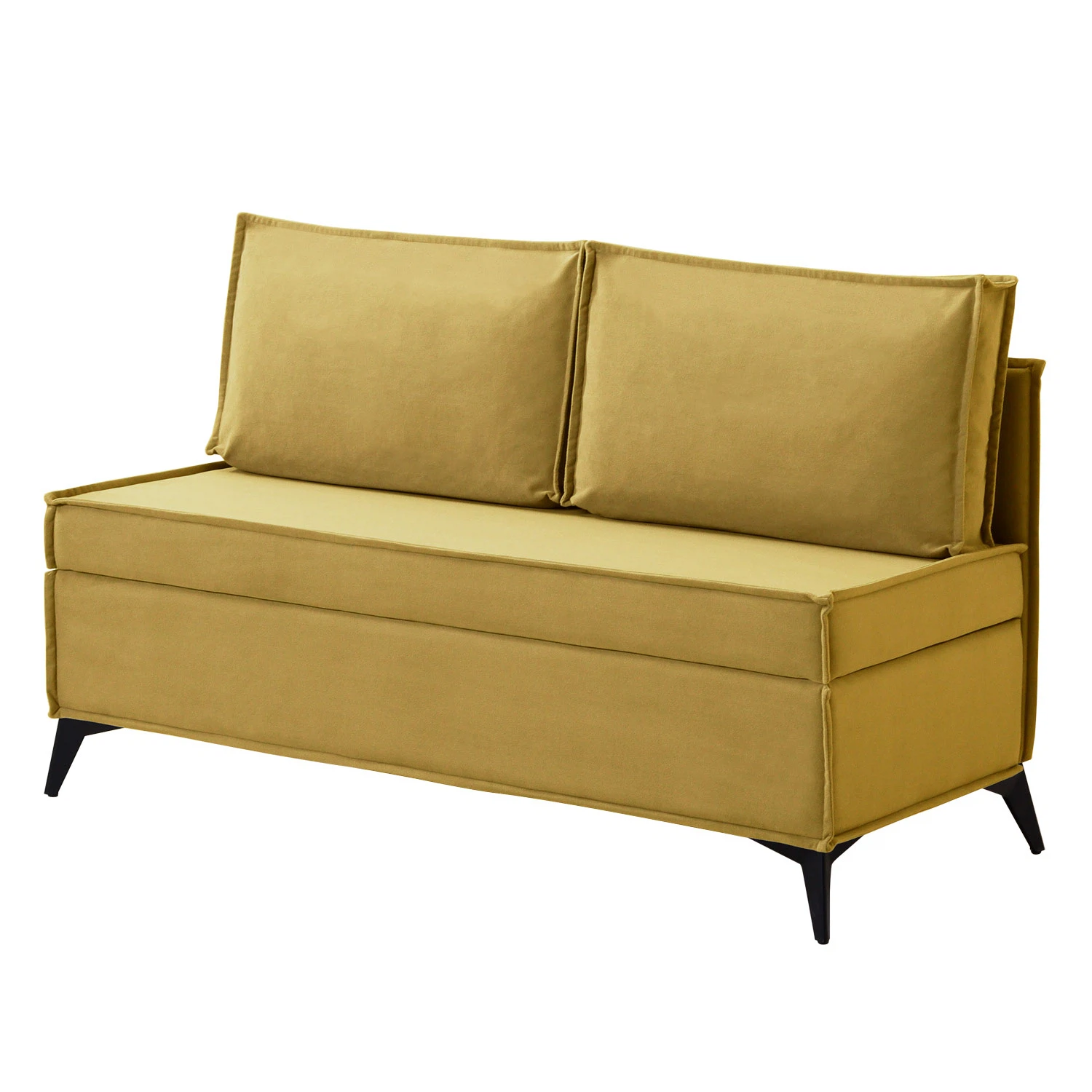 Изображение товара Кухонный диван NORTA Loft XS 1330х585х800 VIVALDI 33 горчичный