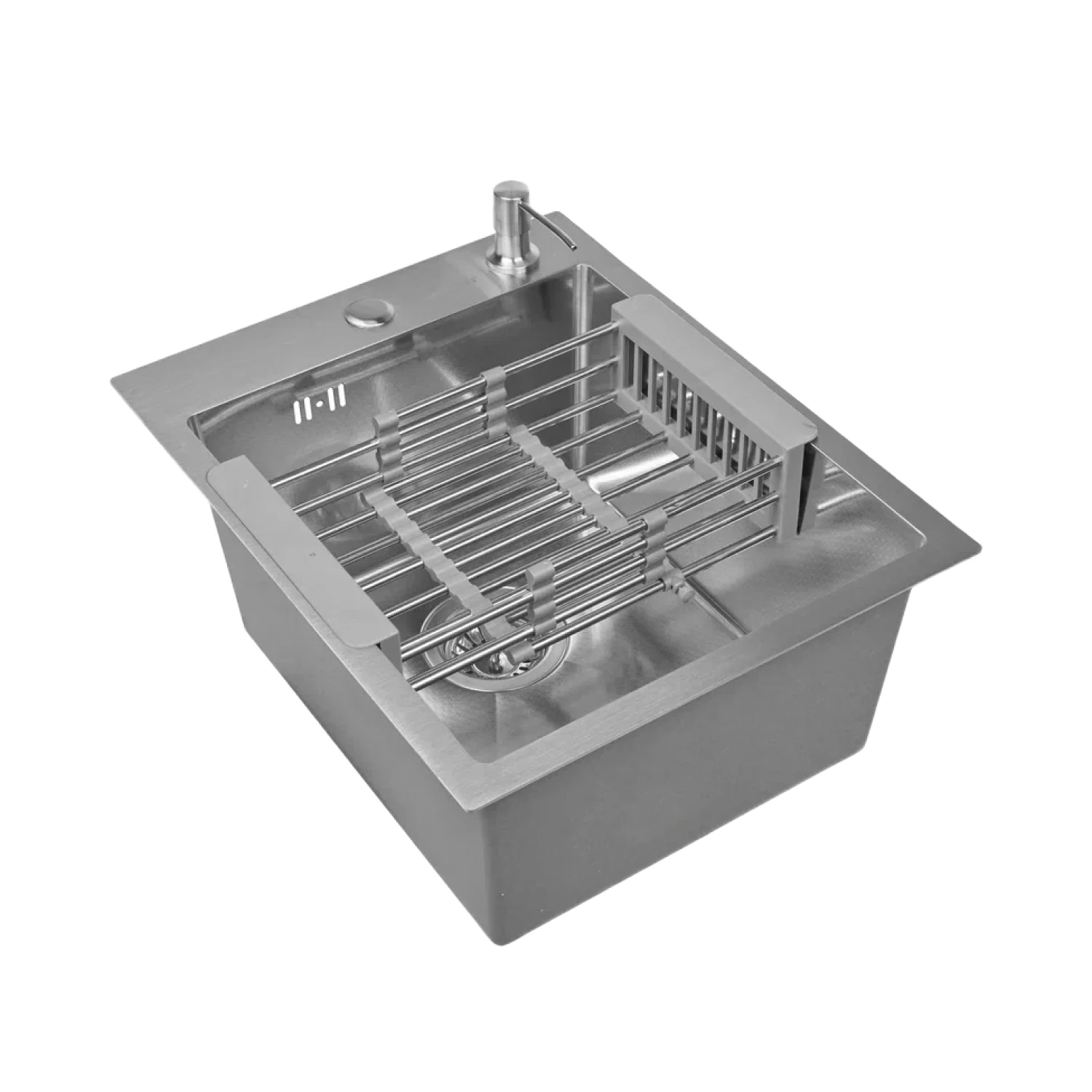 Изображение товара Кухонная мойка из нержавеющей стали WISENT WS34050 500х400 мм с сифоном