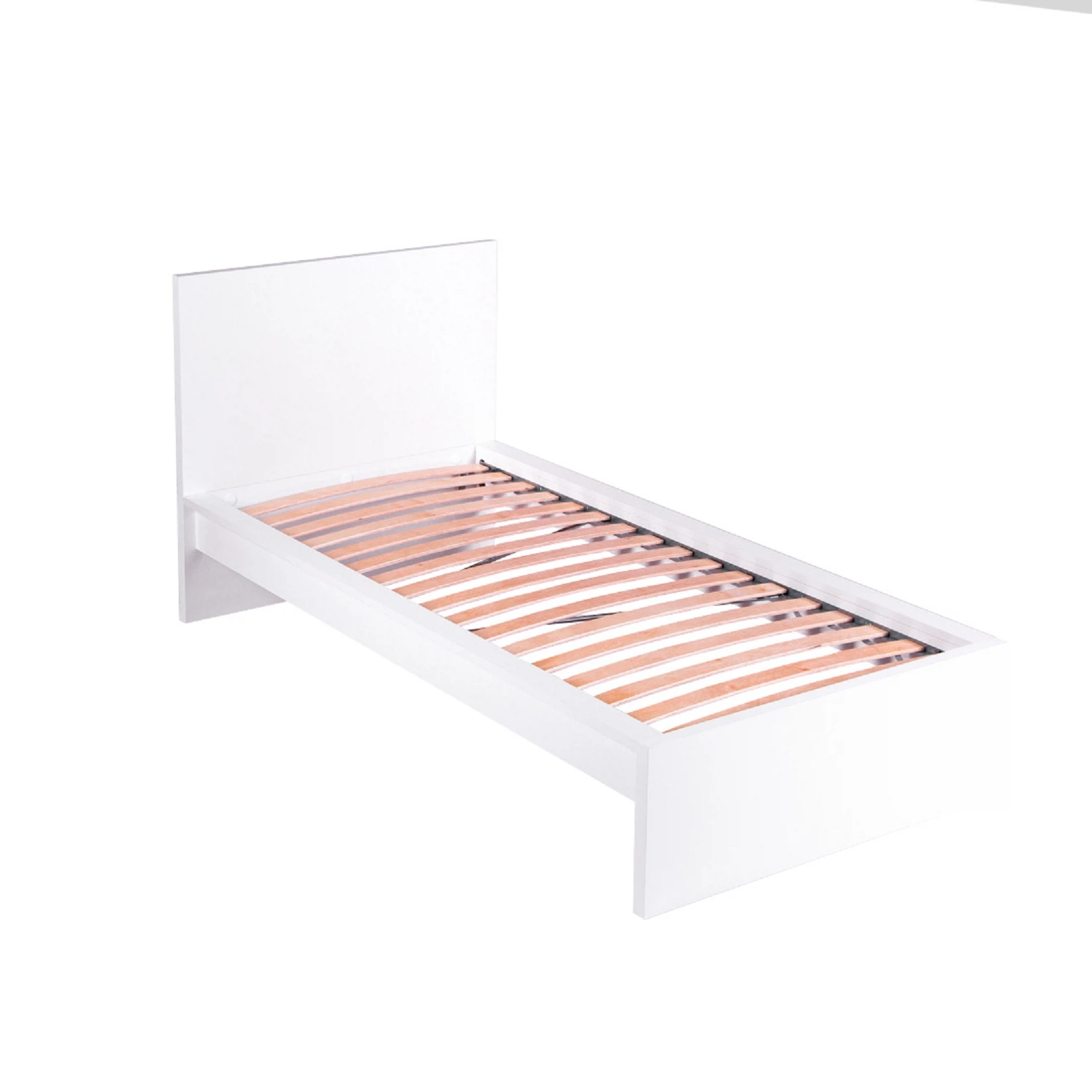 Изображение товара Кровать Варма Сэнг 90 белая односспальная с выкатными ящиками и легкой конструкцией