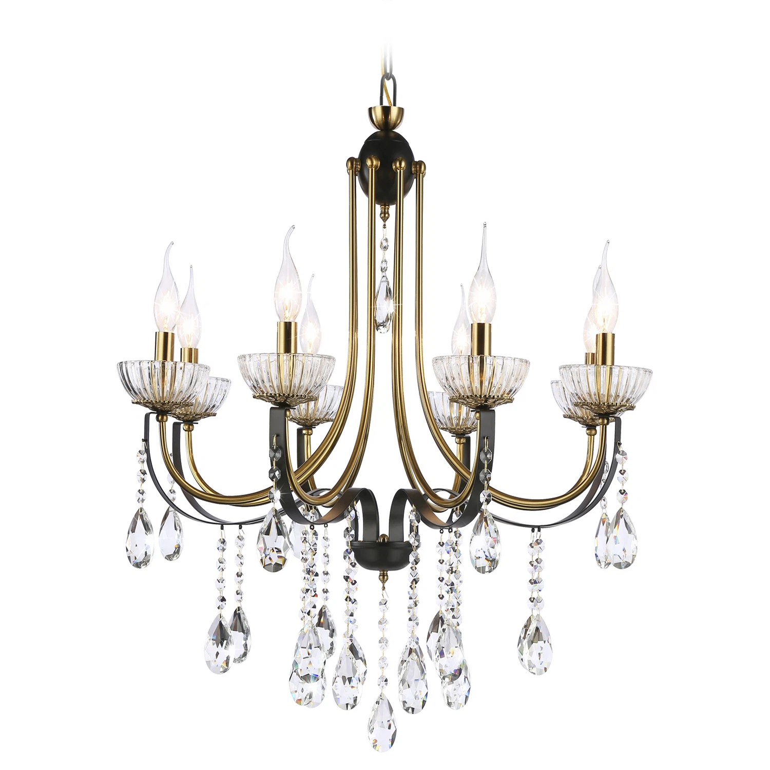 Изображение товара Подвесная люстра с хрусталем TR4953 AMBRELLA LIGHT E14*8 max 40W D740*735
