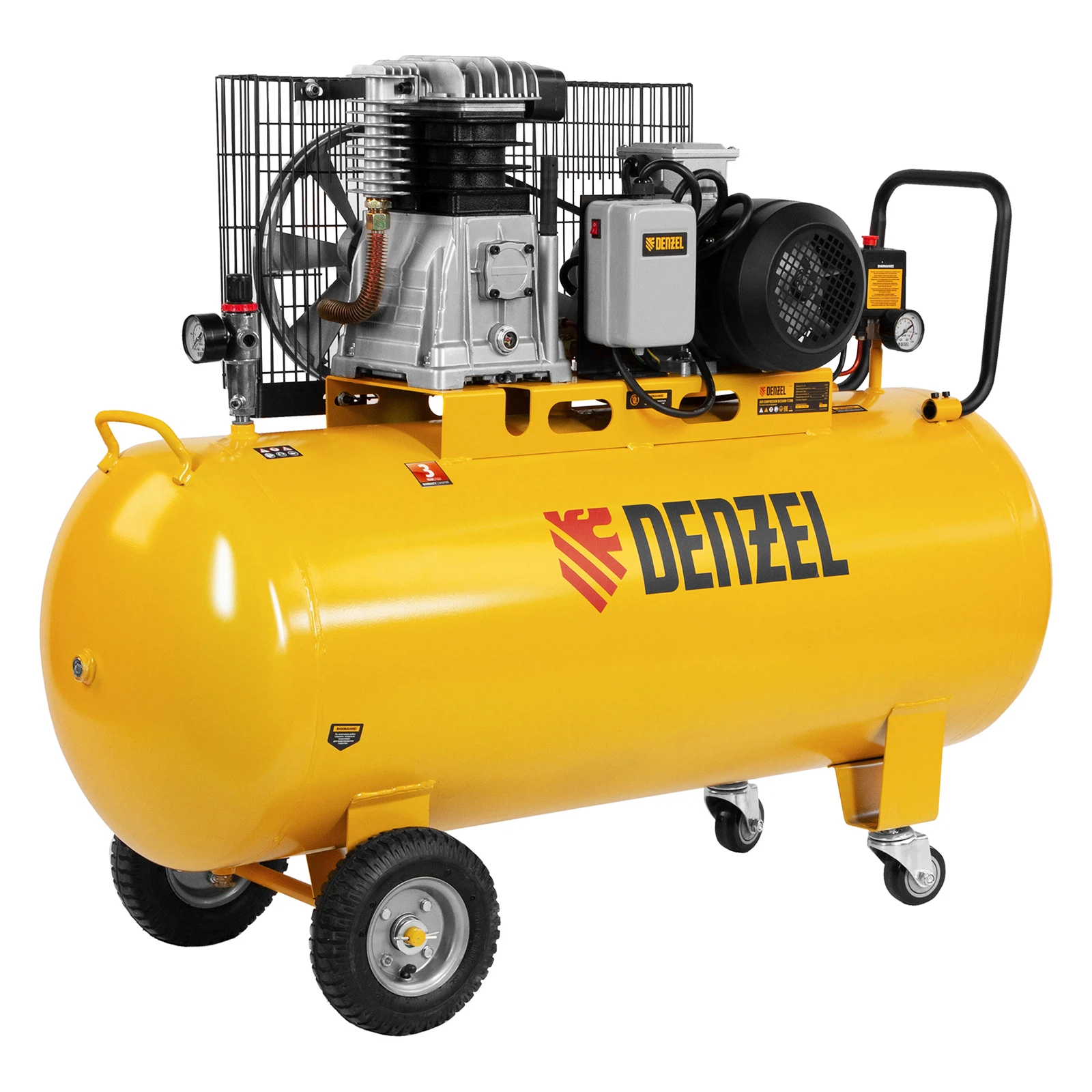 Изображение товара Профессиональный воздушный компрессор Denzel BCI3000-T/200, 3 кВт, 200 л, 530 л/мин