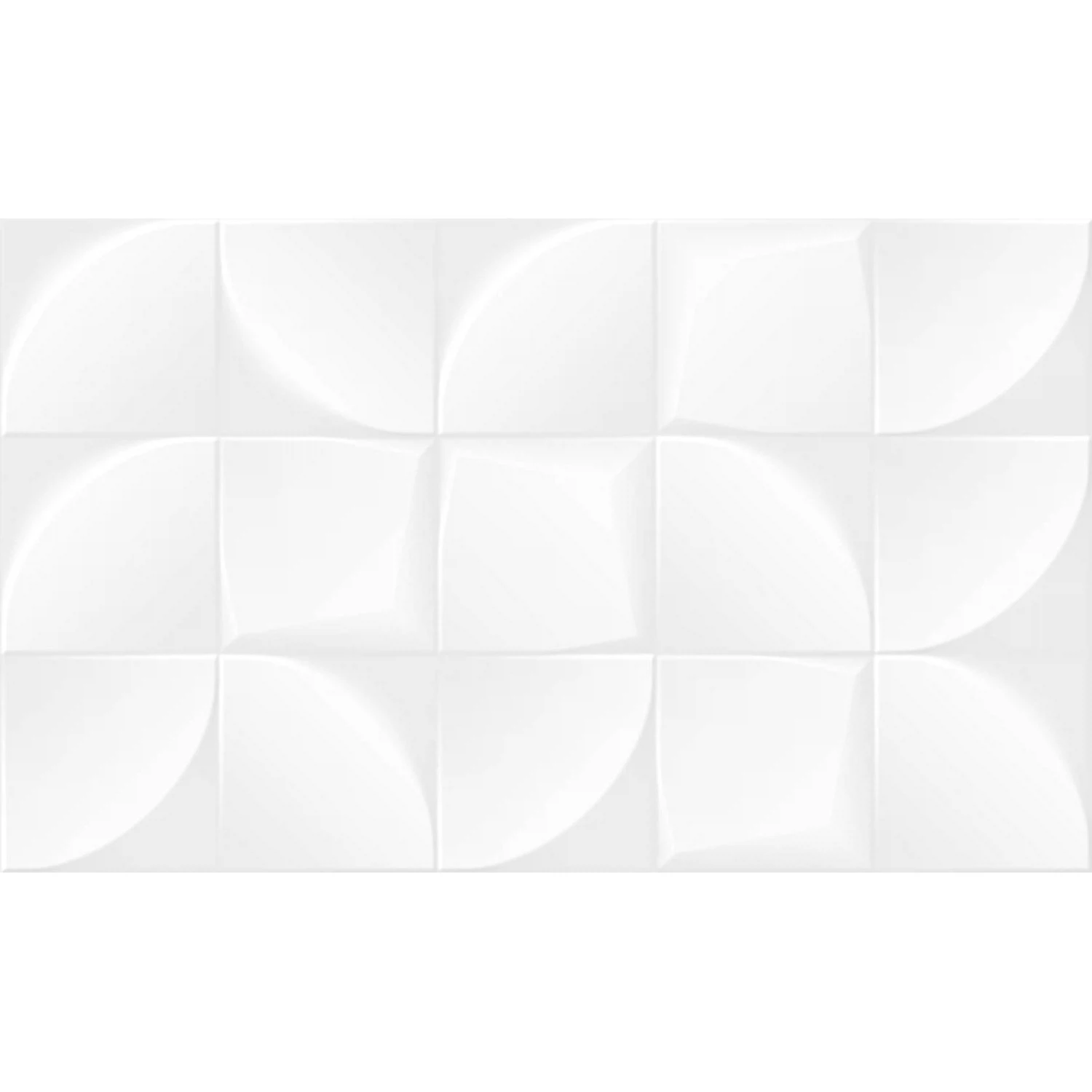 Изображение товара Плитка настенная Nature white белый 30х50 см рельефная Gracia CERAMICA