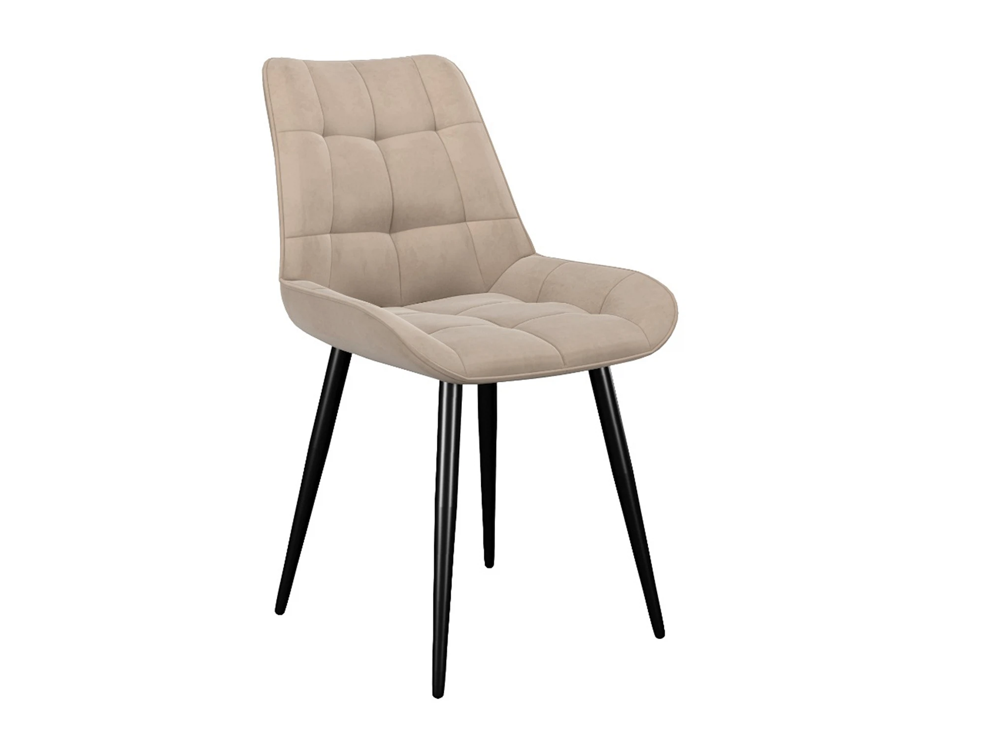 Изображение товара Стул DikLine 206M B03 BEIGE с металлическими ножками и мягкой обивкой