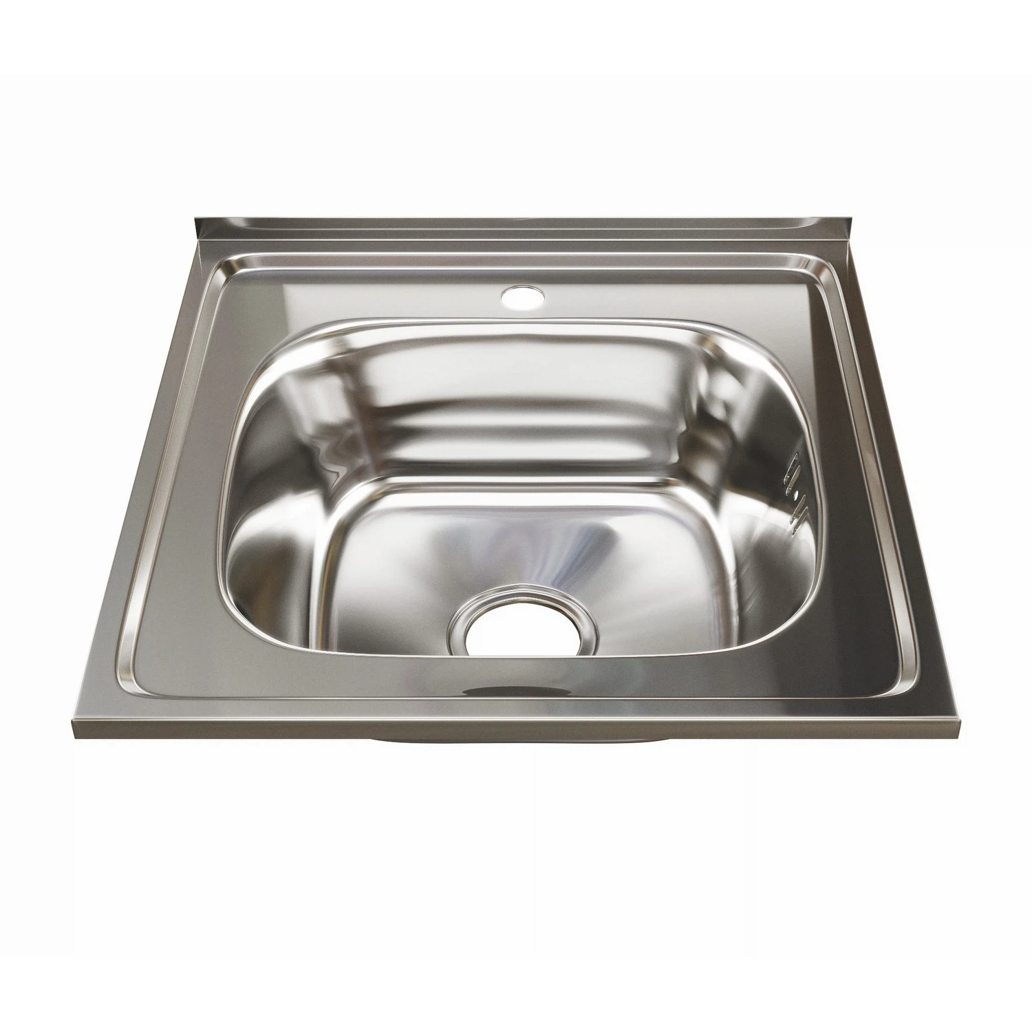 Изображение товара Мойка из нержавеющей стали 50х50 (0,6) MIXLINE с сифоном для кухни