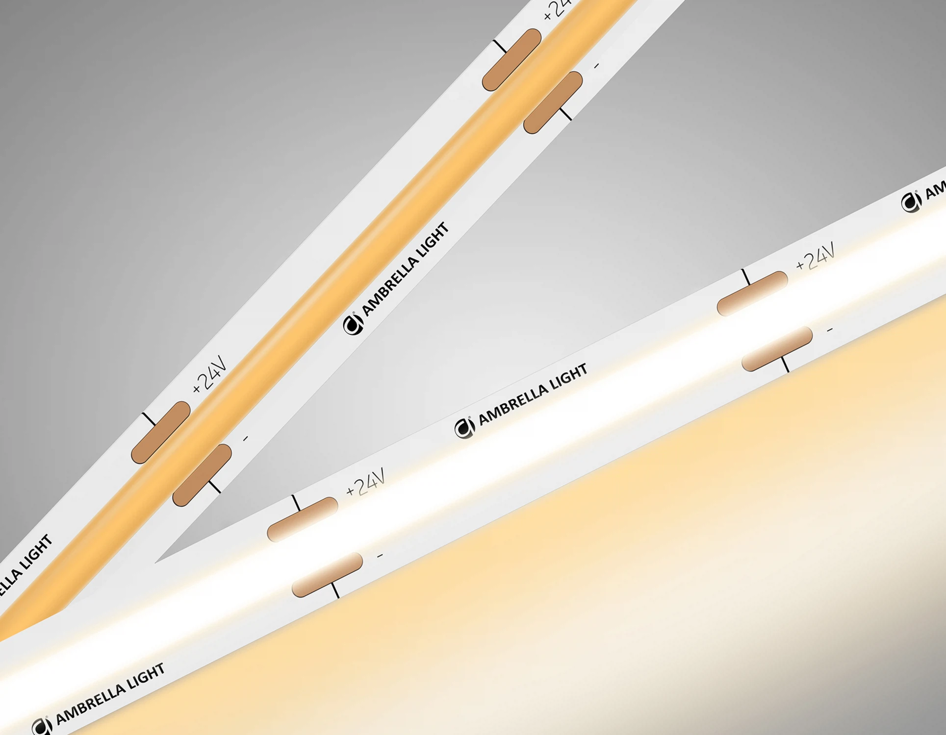 Изображение товара Светодиодная лента Ambrella Light COB 5м теплый белый с резкой 45.45мм