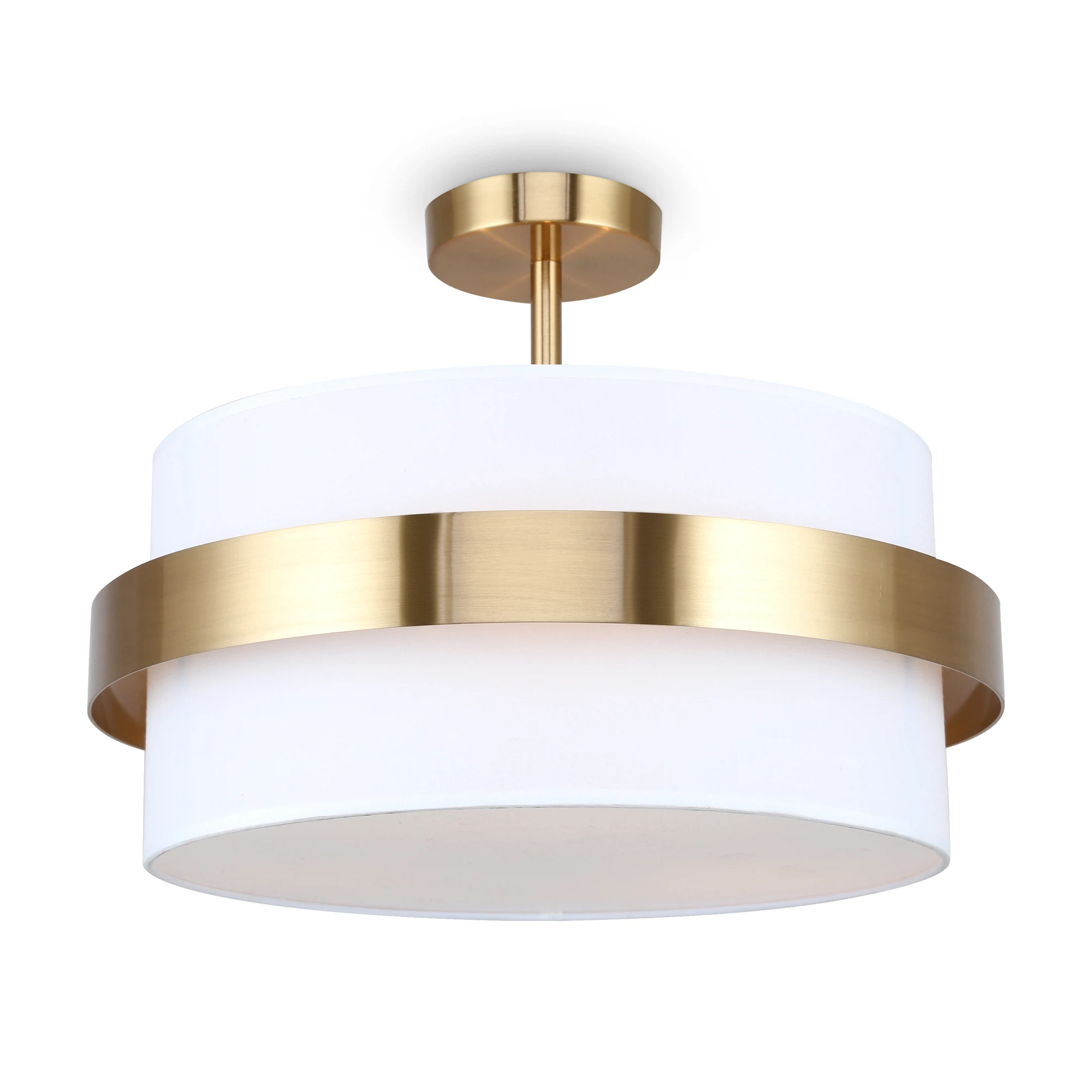 Изображение товара Люстра Freya Bride FR5367CL-03BS модерн с тканевым абажуром и регулировкой длины