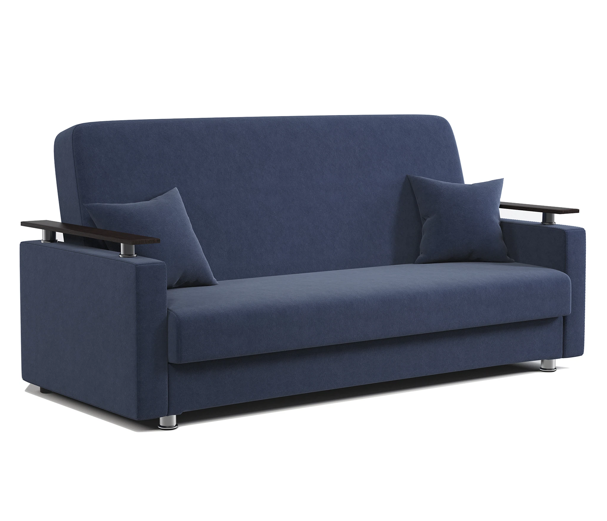 Изображение товара Диван-книжка Мелодия ДП №2 140 велюр Ультра миднайт с ящиком и механизмом книжка