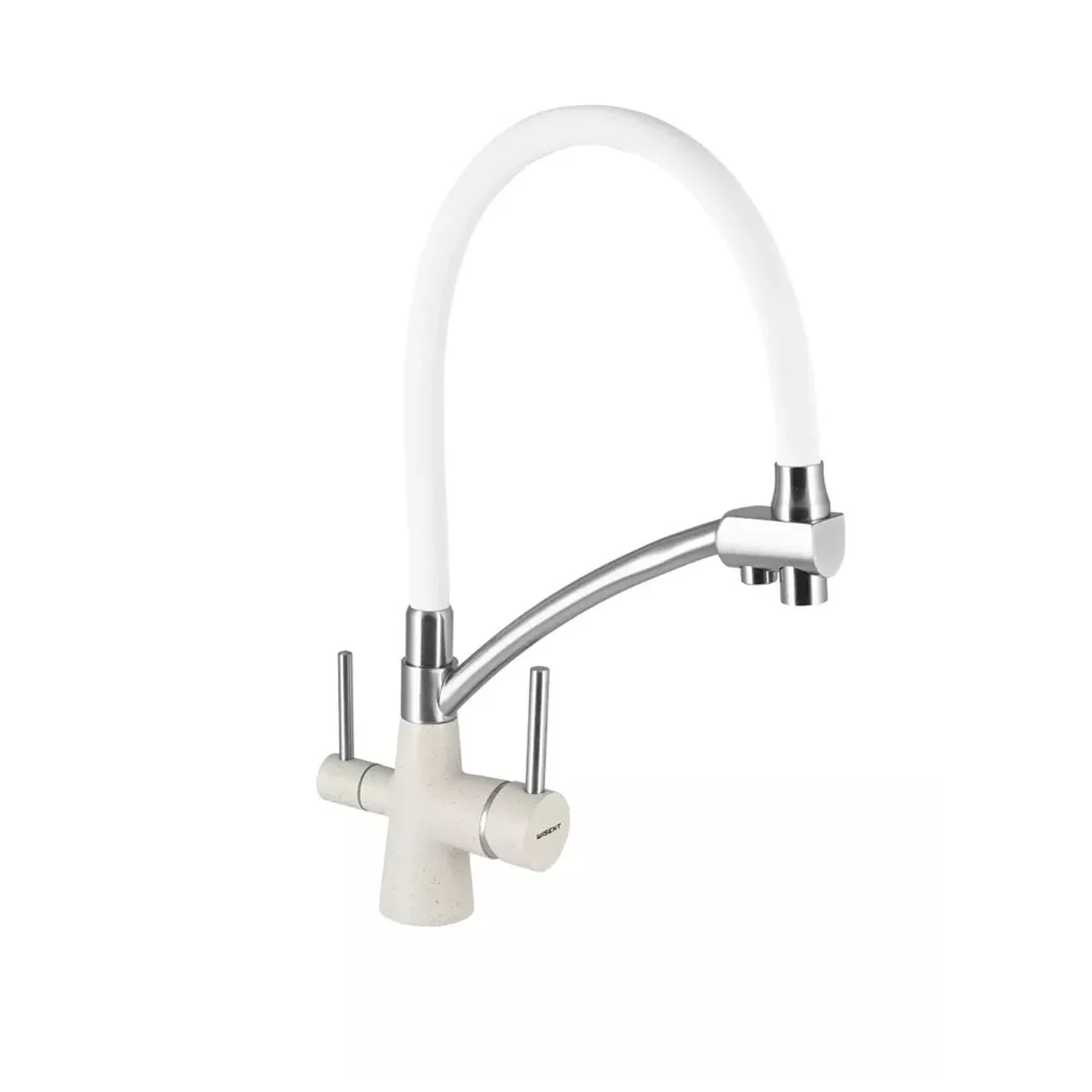 Изображение товара Смеситель для кухни WISENT с гибким изливом и фильтром бежевый