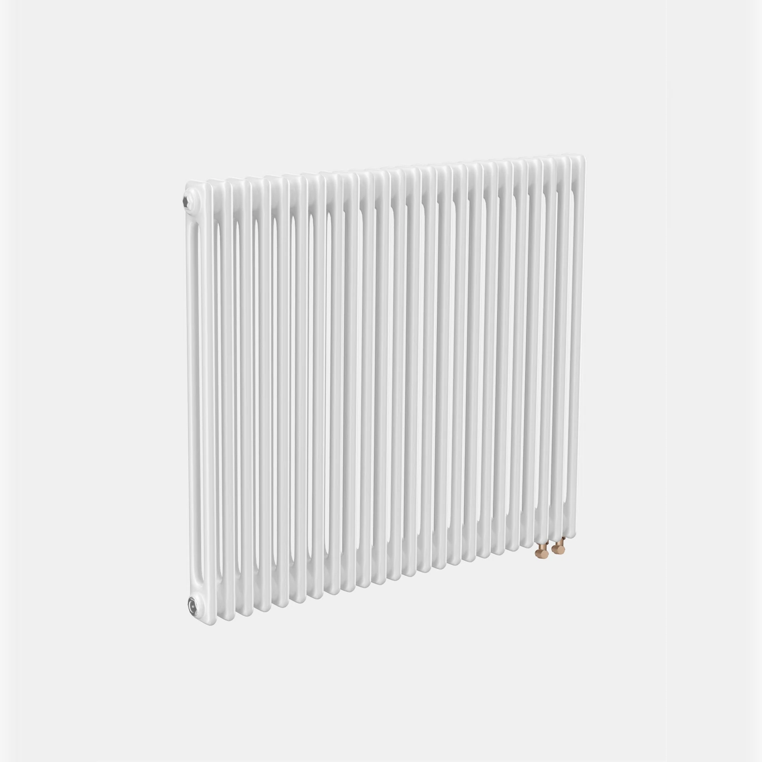 Изображение товара Трубчатый радиатор ТЕПЛОФОРТ двухтрубный ТР2057-24, НП 1/2, ТВ, белый глянец