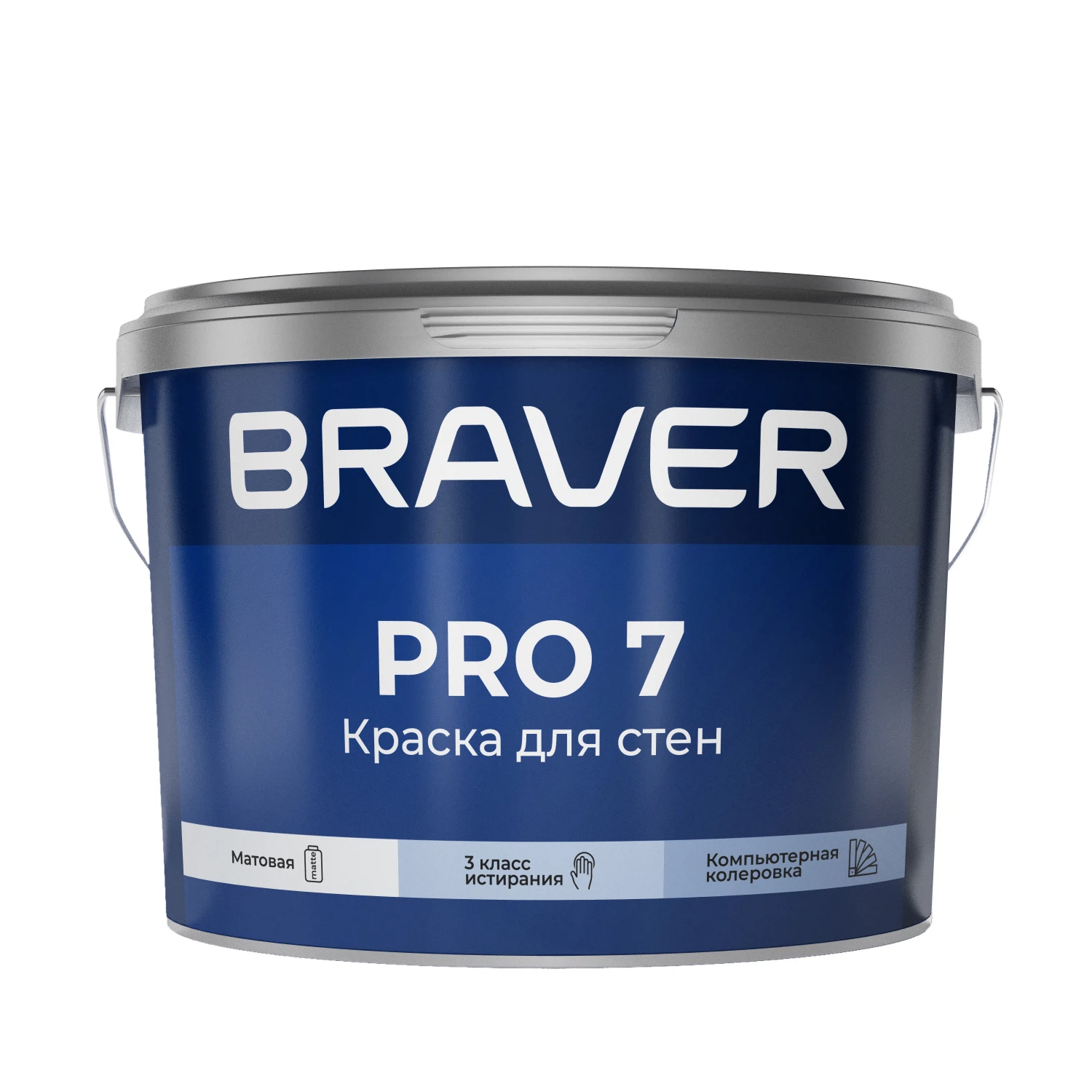 Изображение товара BRAVER PRO 7 Краска для стен 2,5л