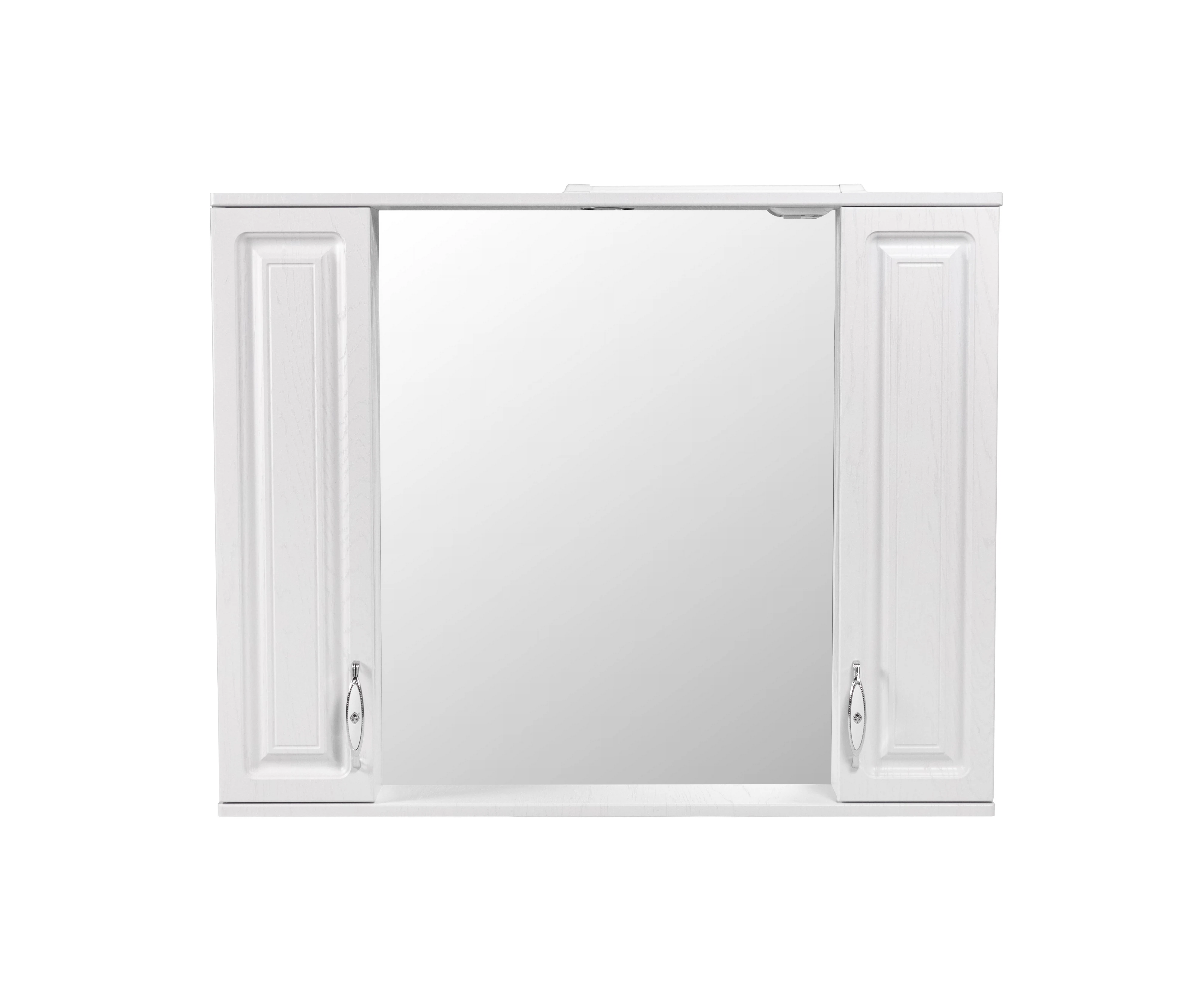 Изображение товара Зеркало-шкаф "Кармела 90/С", Люкс белое серебро, 90*80*13,8 см, Stella Polar, SP-00002033