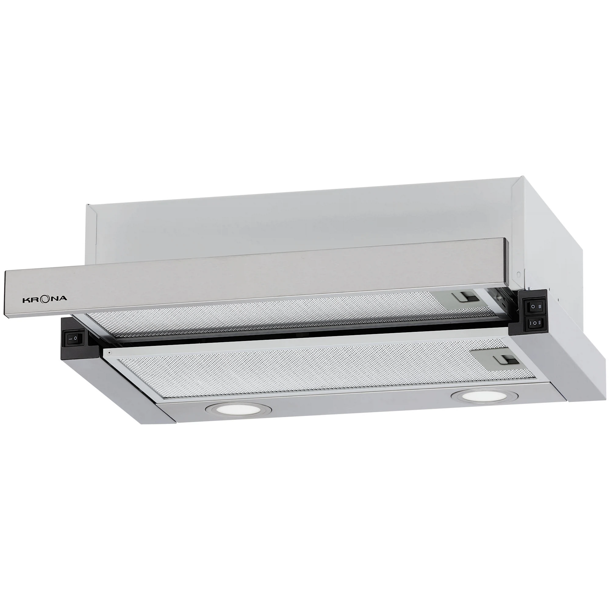 Изображение товара Встроенная кухонная вытяжка KRONA KAMILLA T 500 INOX 50 см с рециркуляцией