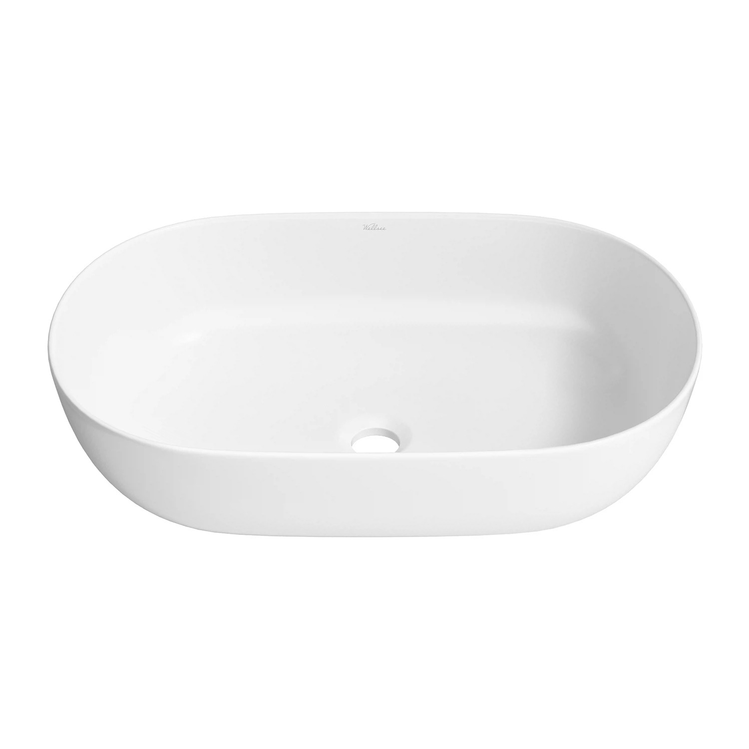 Изображение товара Накладная раковина Wellsee Chic Riviera 49x36 см белая овальная