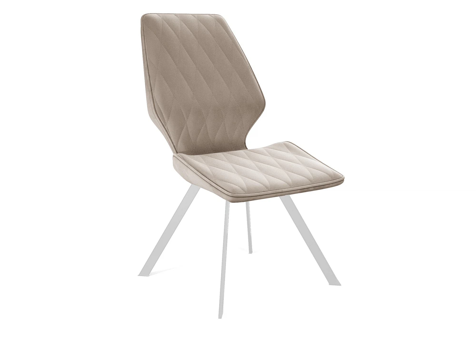 Изображение товара Стул офисный поворотный DikLine 243 BEIGE с металлическим каркасом