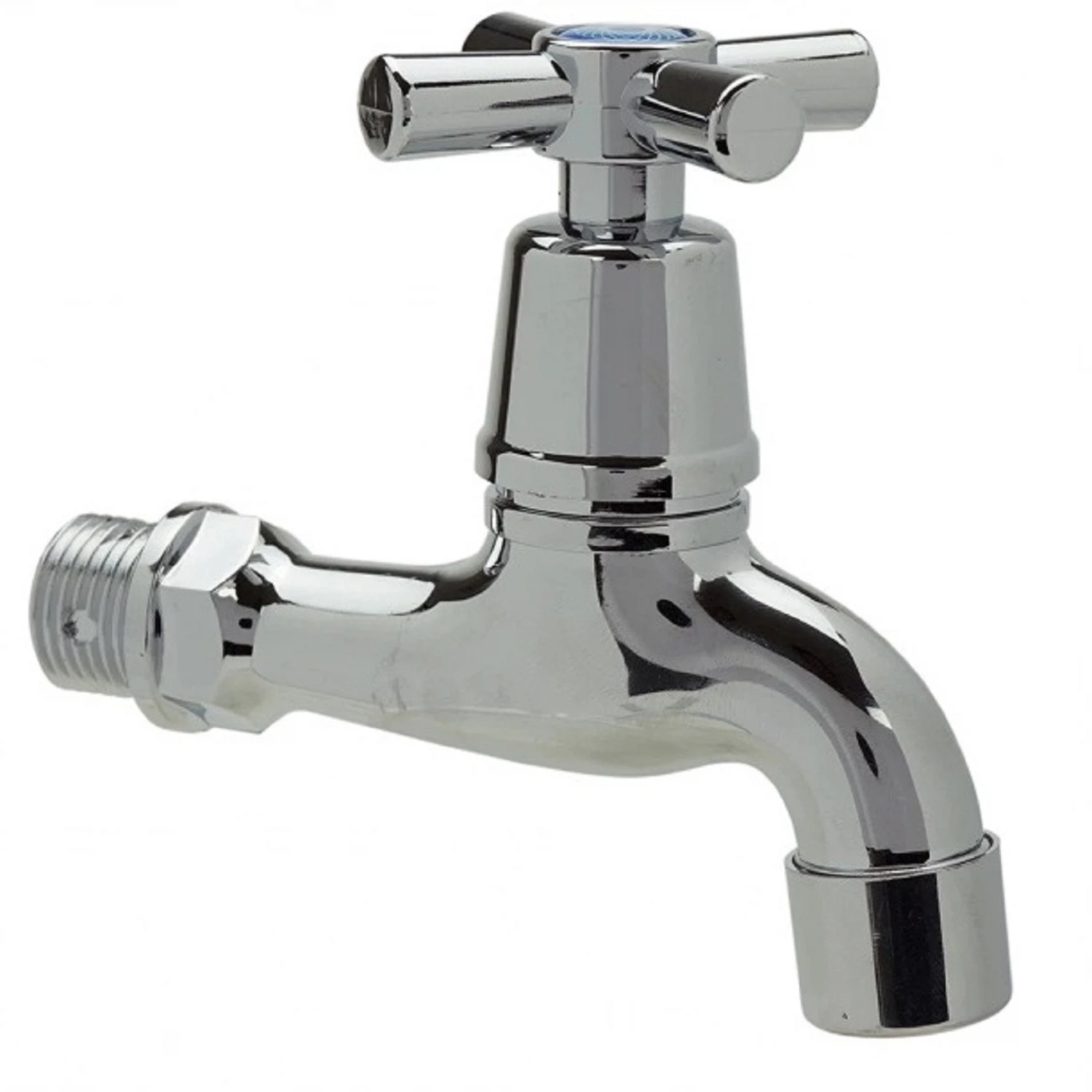 Изображение товара Кран водоразборный 1/2" пластик (Хром )