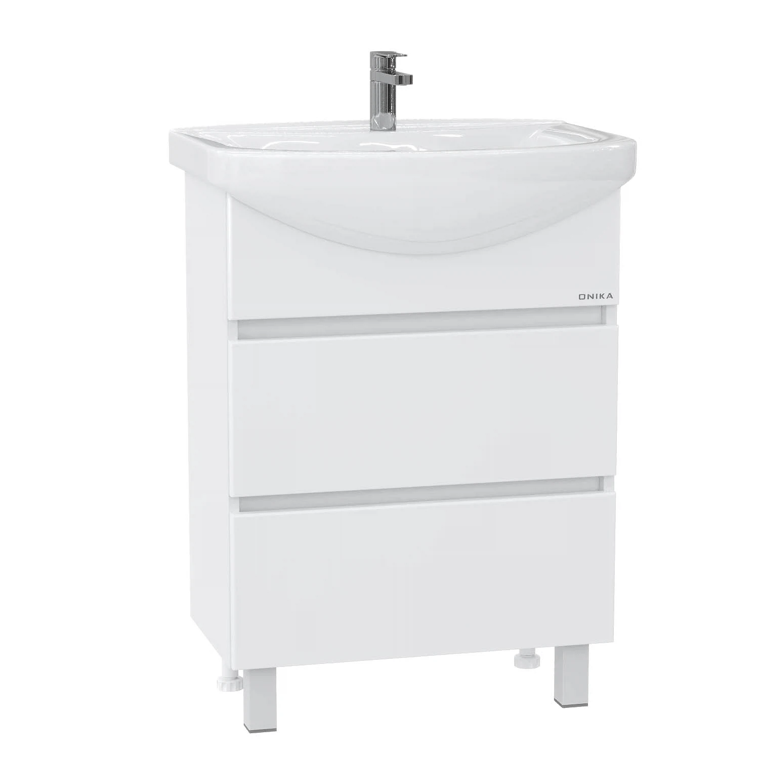 Изображение товара Тумба Onika Элита 60 напольная, белая (ум. Грация 60)