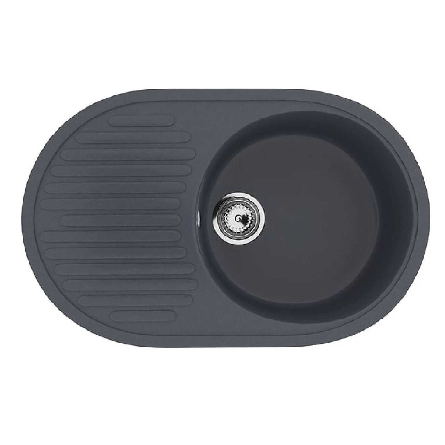 Изображение товара Мойка кухонная ULGRAN U-107-343 Classic серый антрацит