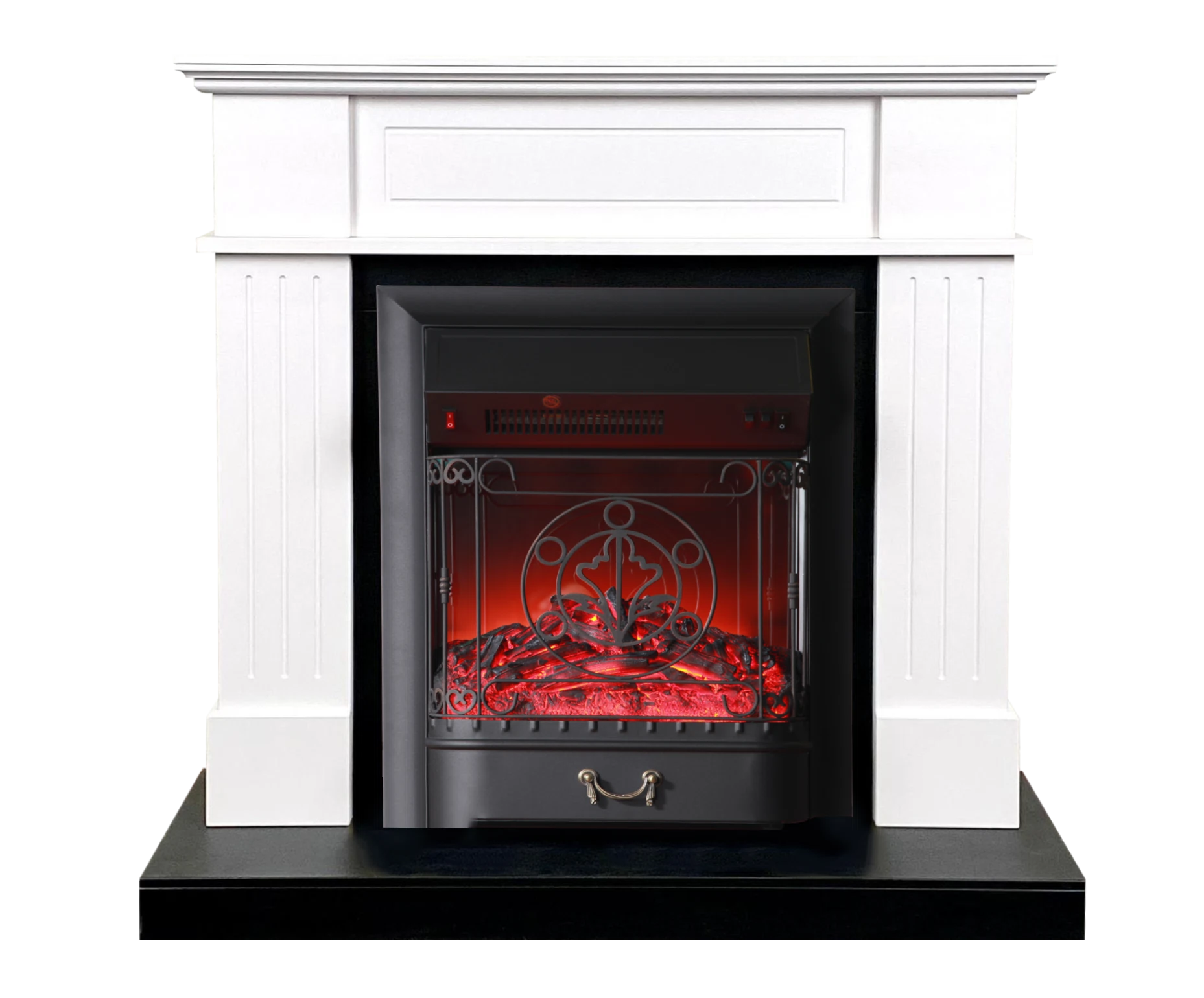 Изображение товара Каминокомплект Найтон с Fobos BL черно/белый