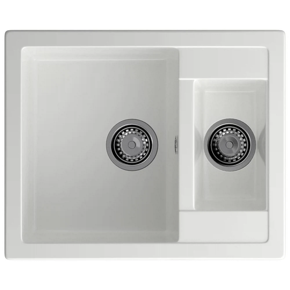 Изображение товара Кухонная мойка GranFest QUADRO 610K, иней, искусственный мрамор