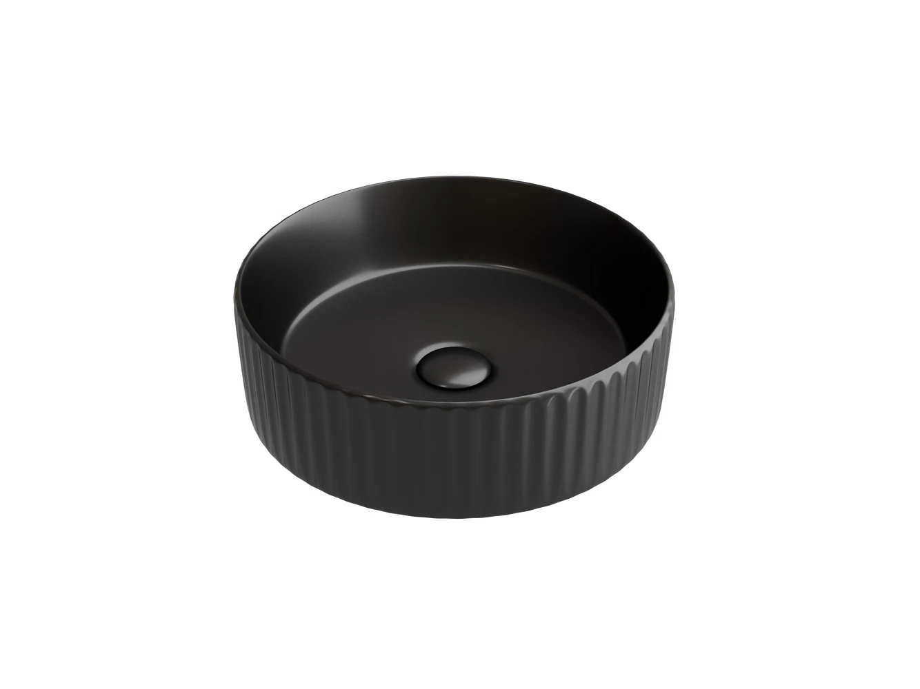 Изображение товара Умывальник накладной круглый Element 360x360x115 мм черный матовый