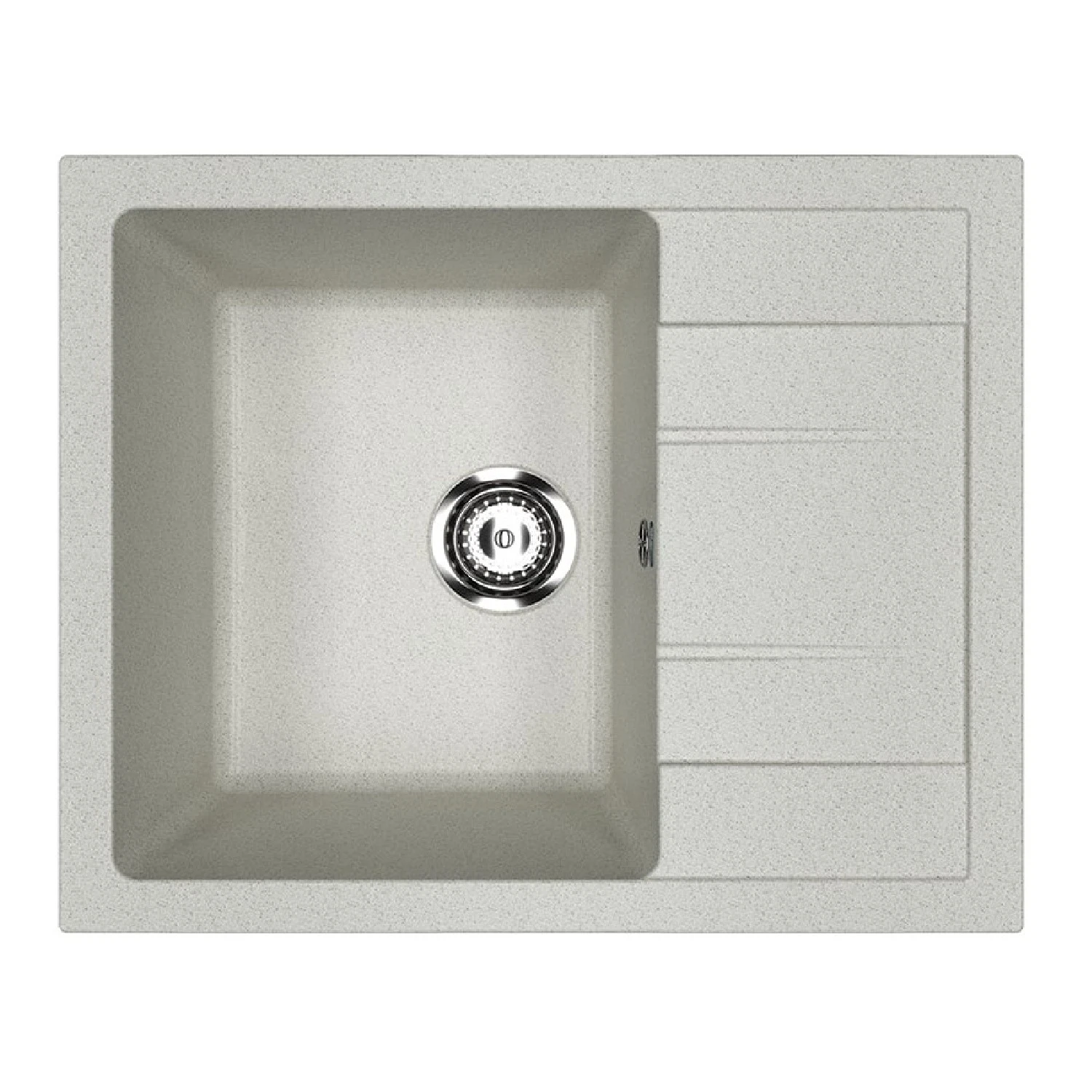 Изображение товара Кухонная мойка Ulgran U-607-310, серый, искусственный мрамор