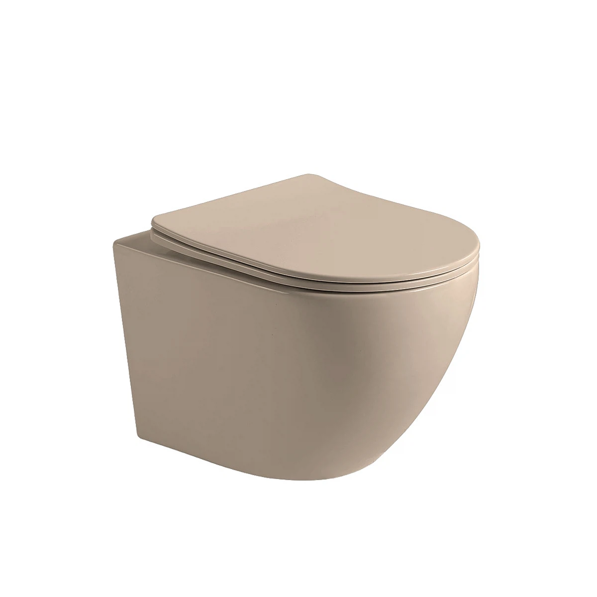 Изображение товара Подвесной унитаз Globo VT1-14SMC безободковый бежевый с soft-close