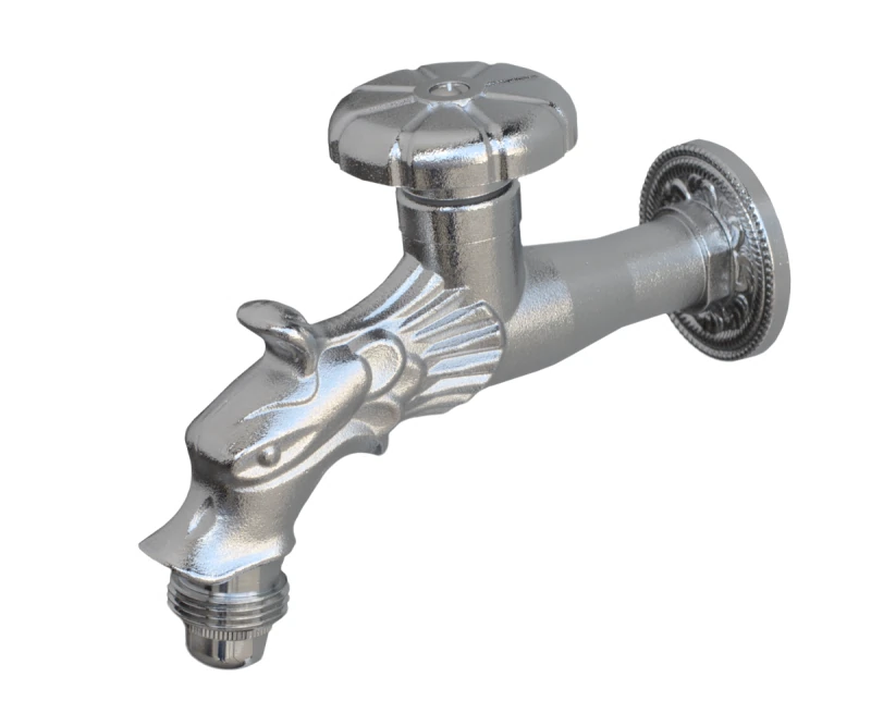 Изображение товара Смеситель для ванны Bronze de Luxe 21601 (матовый хром) — ретро-стиль, латунь