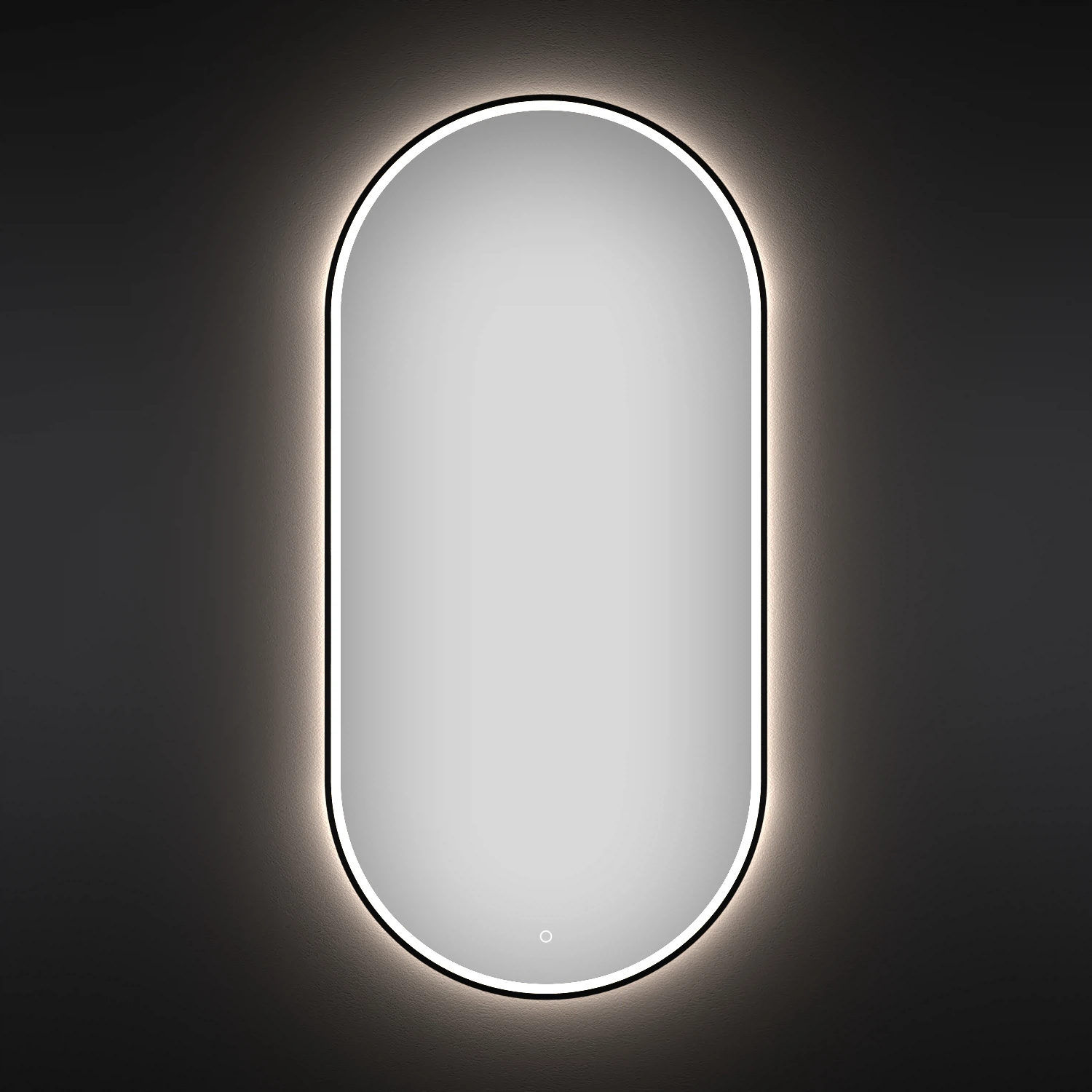 Изображение товара Настенное зеркало с подсветкой 40х80 см,  172201580, овальное