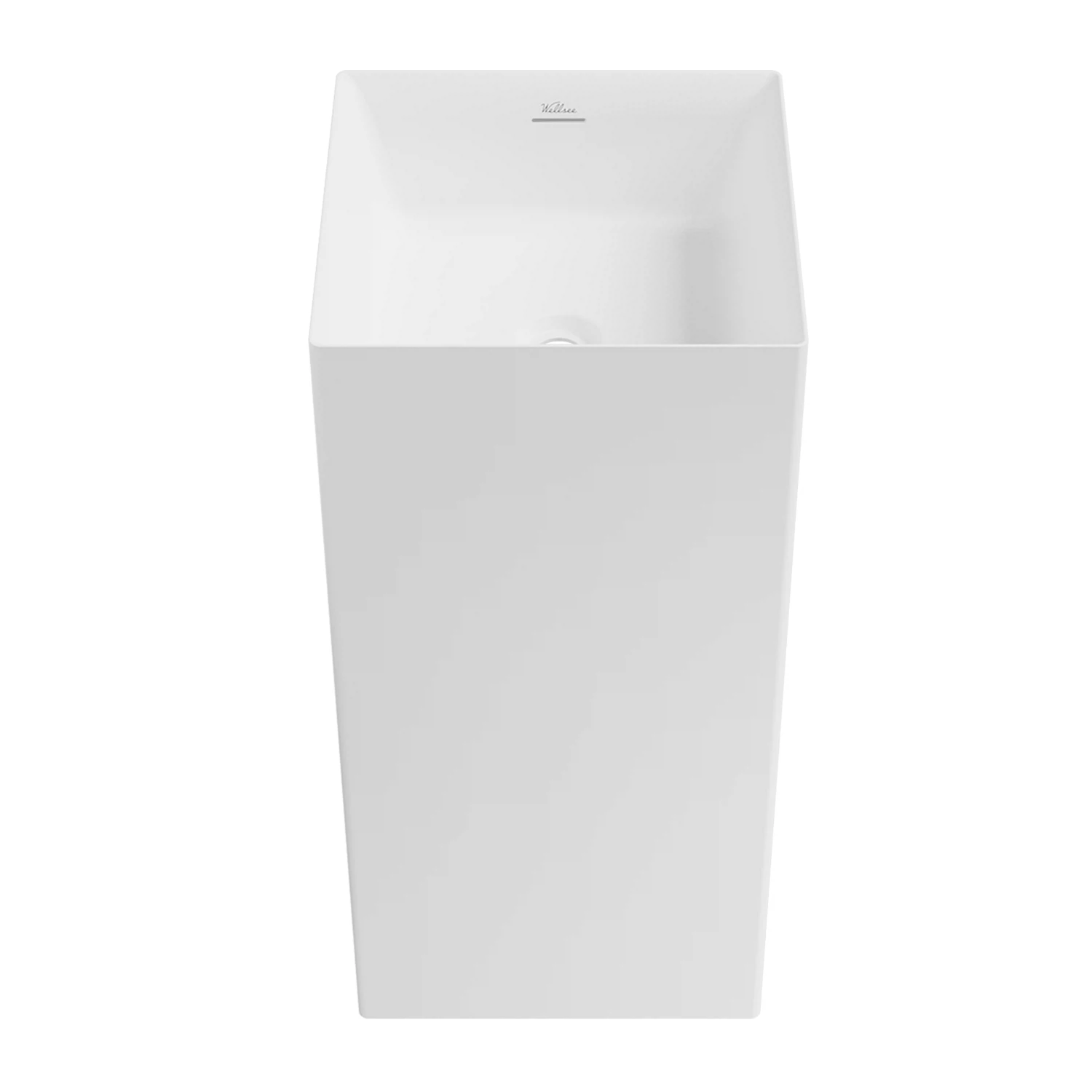 Изображение товара Напольная акриловая раковина квадратная Wellsee Pure BY Wellsee 40x40x85 см