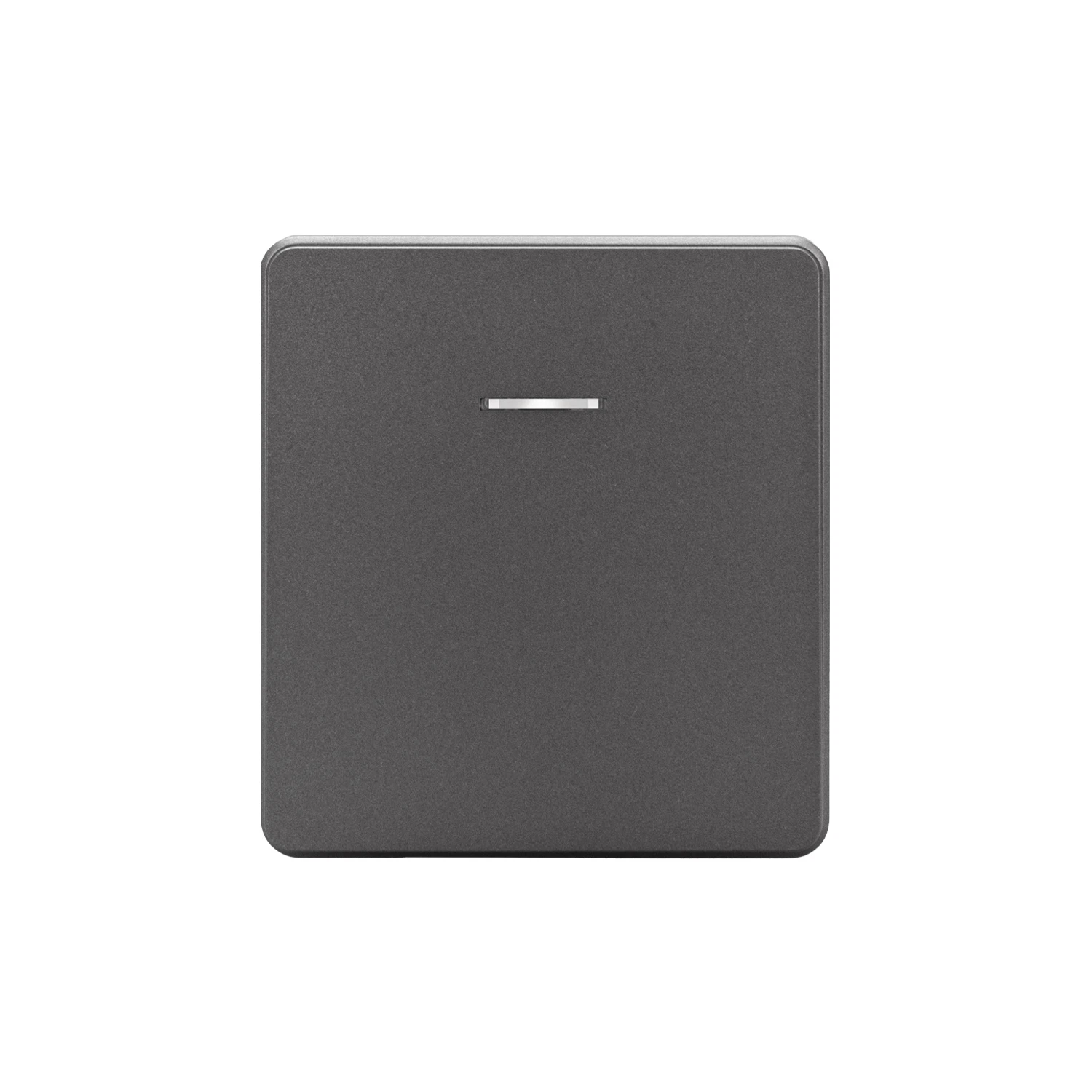 Изображение товара Выключатель ROUND 1 кл перекрестный (переключатель) с подсветкой 10А с/у титан KRANZ